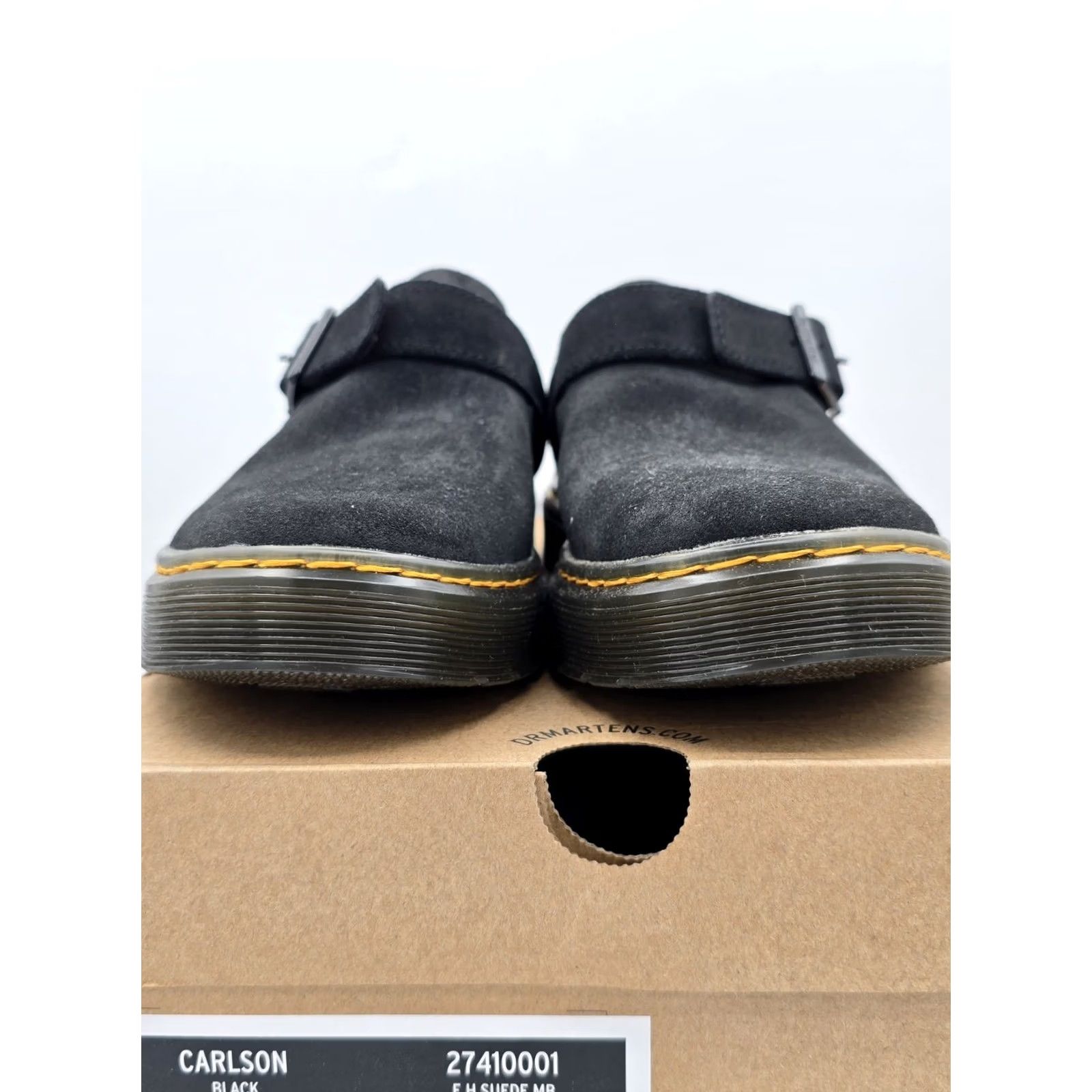 Dr. Martens Dr. Martens Carlson Z2482* Women's Black Suede Slingback Mule Sandals Size 9 M - Sandal, Slingback, Suede, Black, Carlson, Z2482* Size US 9 / IT 39 - 5 Thumbnail