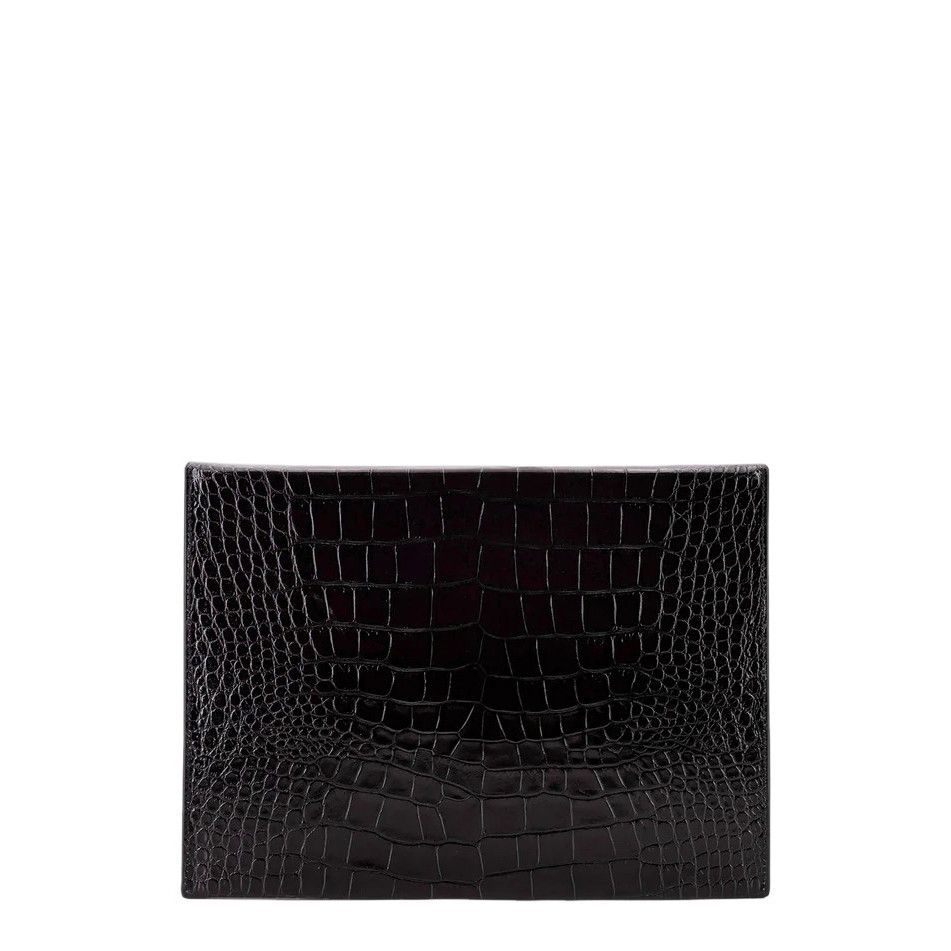 Tom Ford TOM FORD Black Embossed Leather Pouch New & Authentic Size ONE SIZE - 2 Thumbnail
