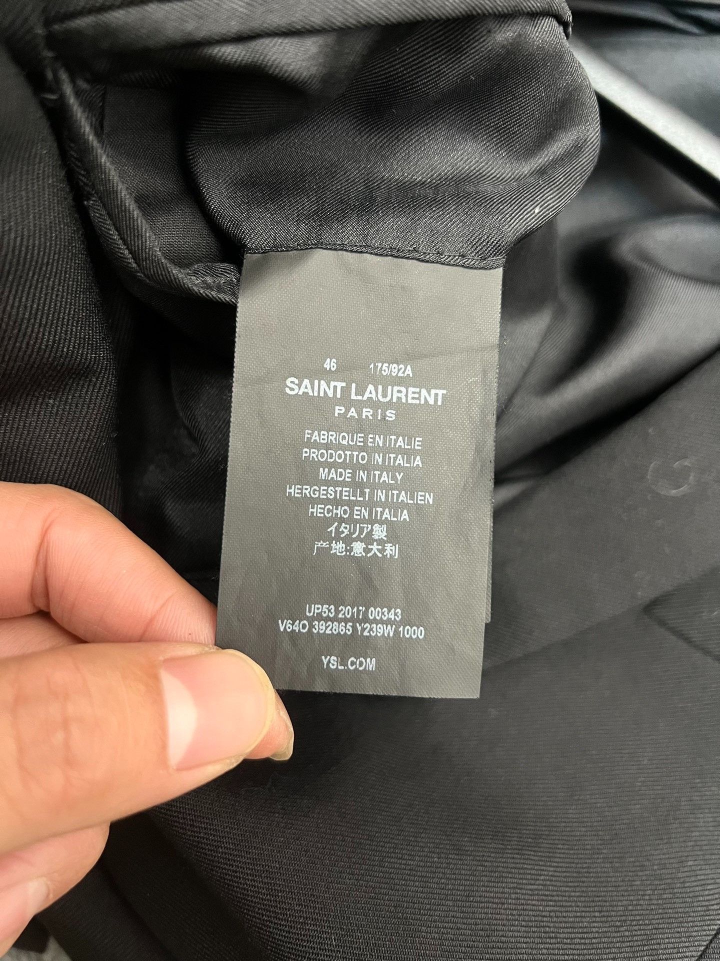 Saint Laurent Paris Saint laurent Wool suit with flat collar and gold buttons Size 46R - 6 Thumbnail