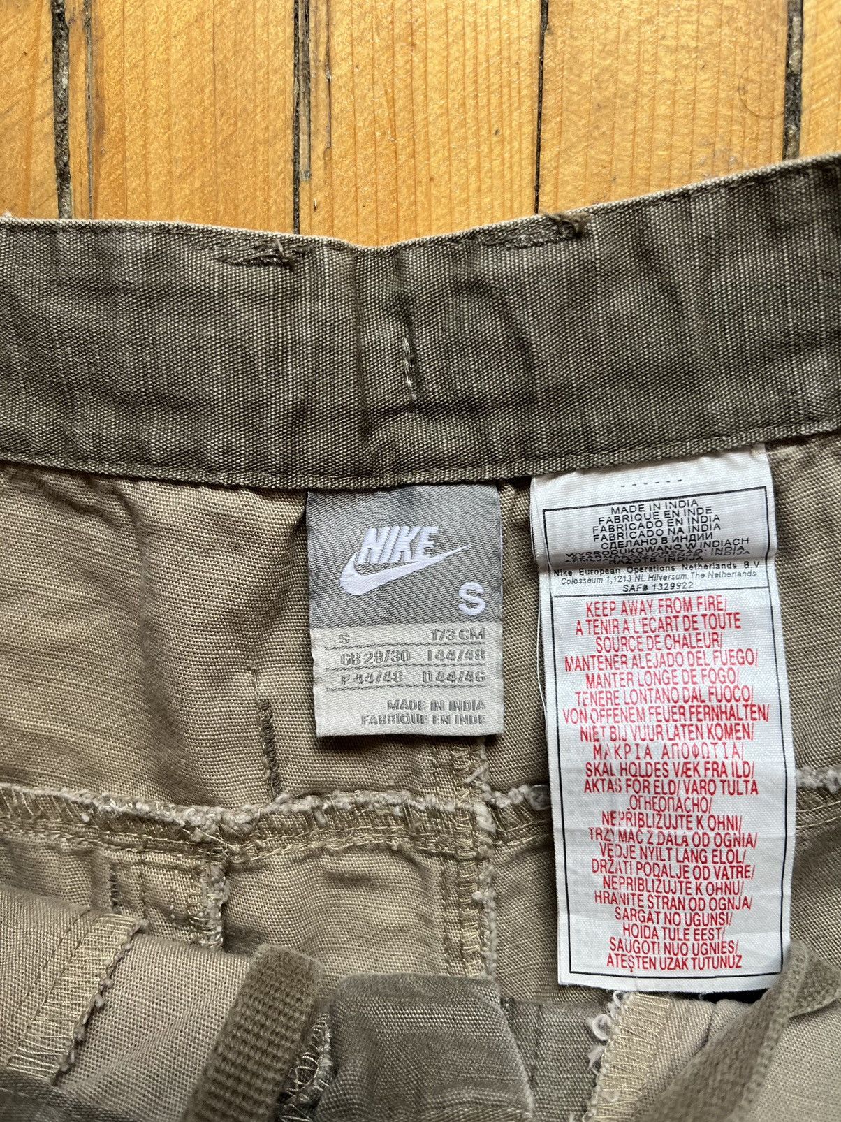 Nike × Vintage Vintage Nike Streetwear Cargo Denim Shorts Y2K Size US 30 / EU 46 - 3 Thumbnail
