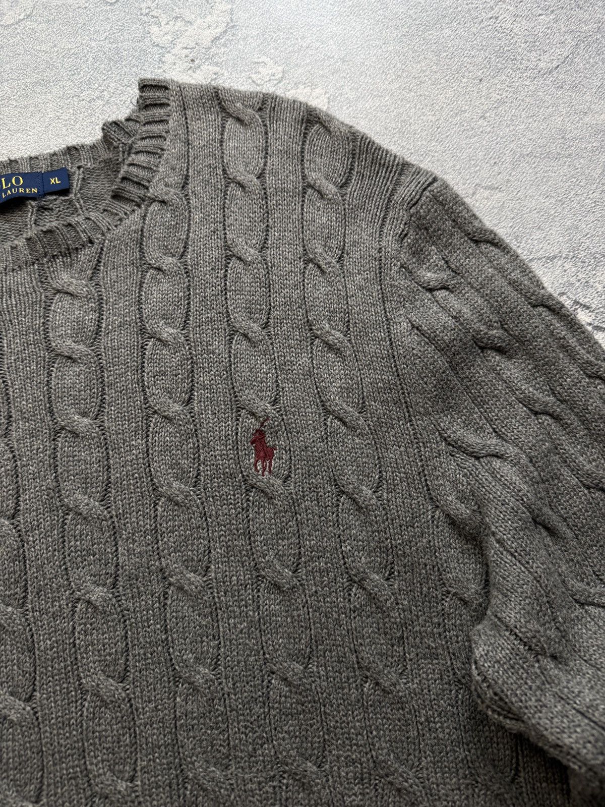 Polo Ralph Lauren Polo Ralph Lauren Sweater Men's Cable Knit Y2K Size US XL / EU 56 / 4 - 3 Thumbnail