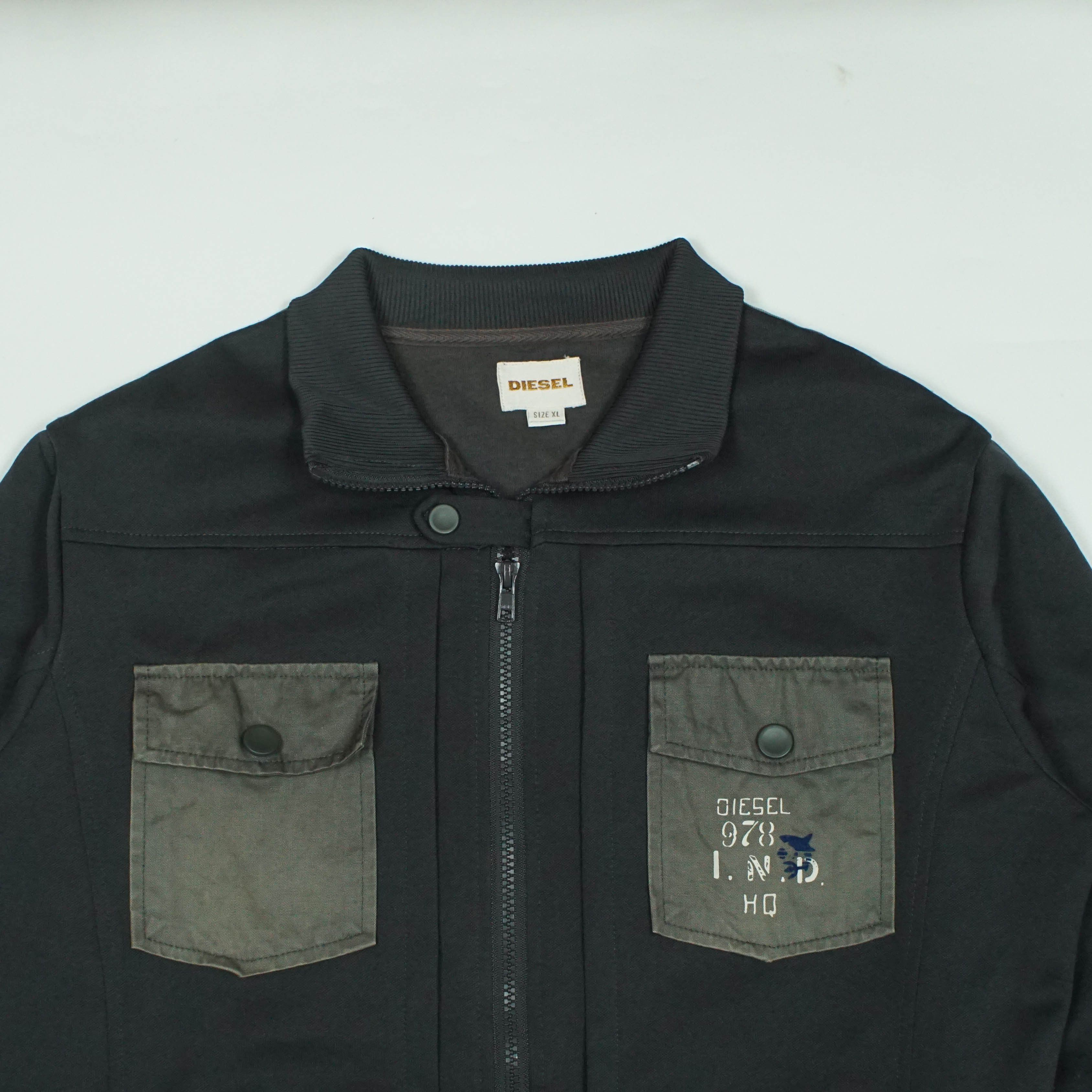 Diesel *NoTariff Diesel Military Zip Up Jacket Size US XL / EU 56 / 4 - 2 Thumbnail