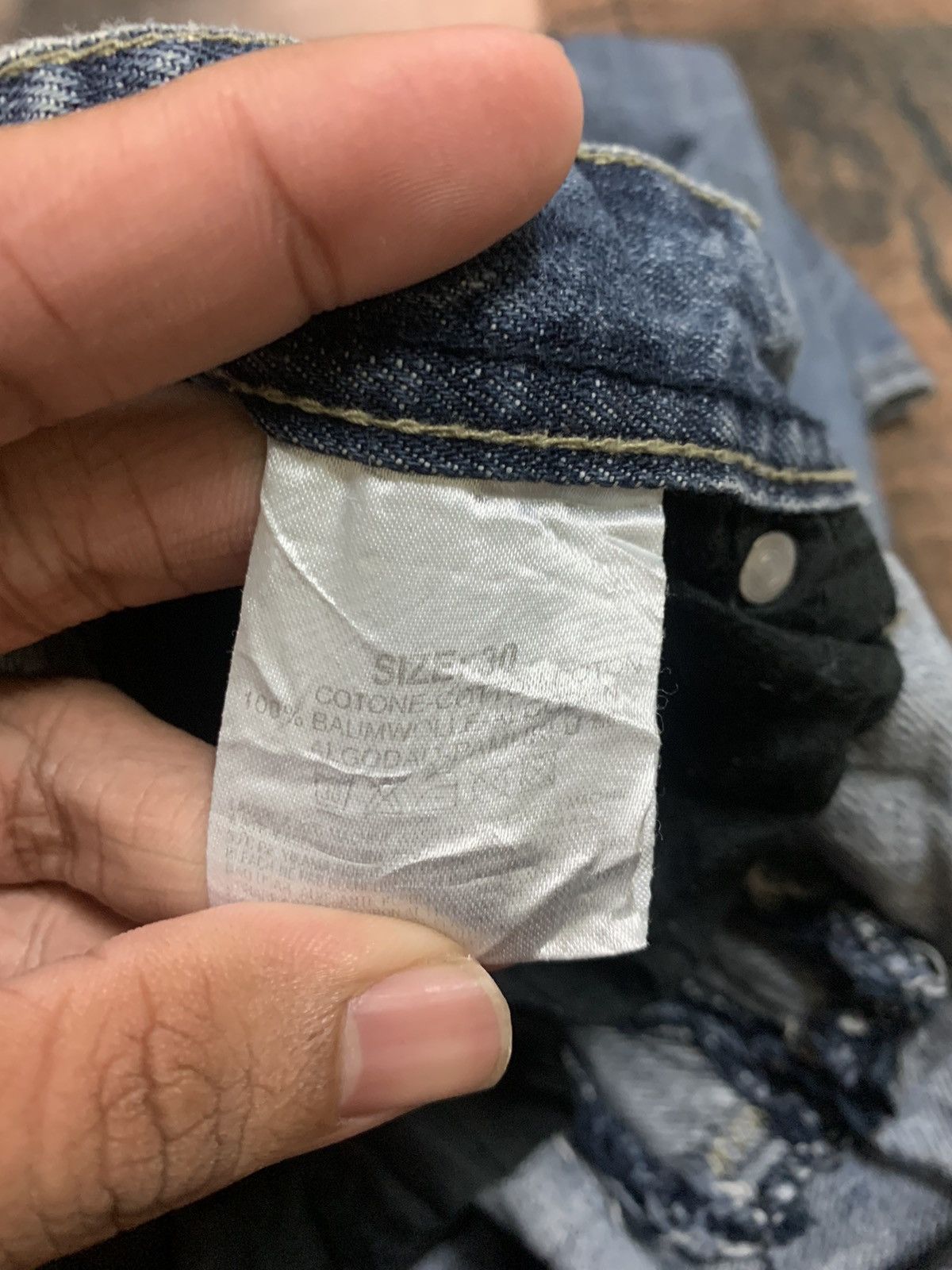 Japanese Brand DISTRESSED PUNK SLIM JEANS LOT OF BUTTON BY TAKESHY KUROSAWA Size US 31 - 8 Thumbnail