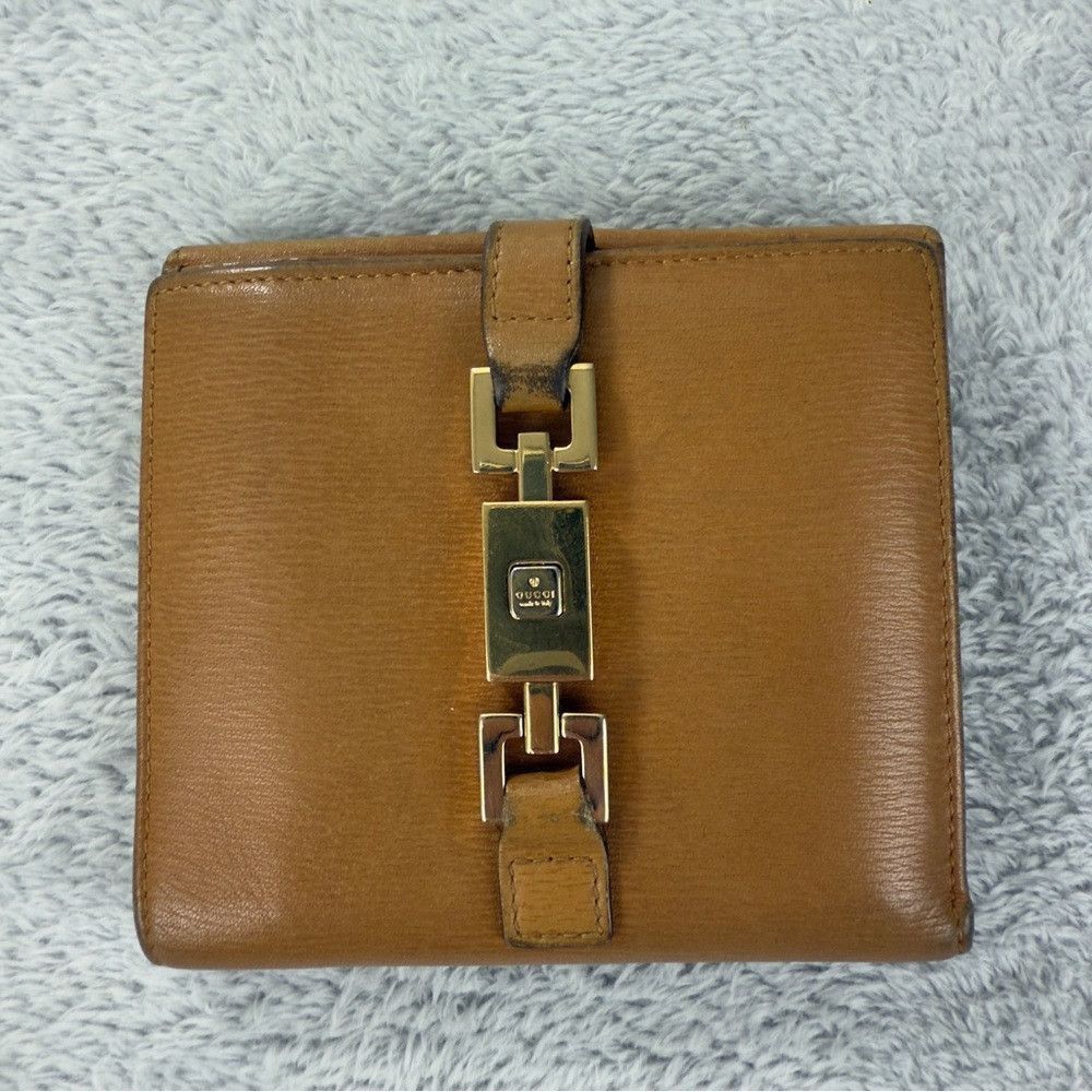 Gucci Gucci Authentic Jackie Mustard yellow leather wallet W/Bag Size ONE SIZE - 1 Thumbnail