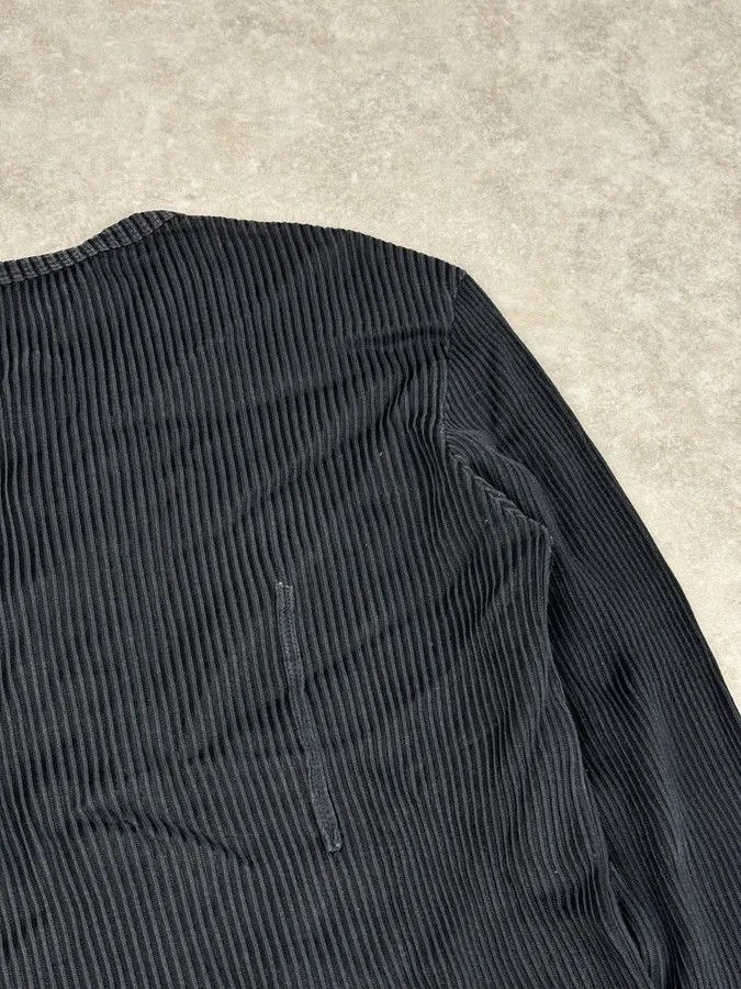Just Cavalli AW2004 Cavalli Black Henley Ribbed Embroidered Skull Longsleeve Size US M / EU 48-50 / 2 - 8 Thumbnail