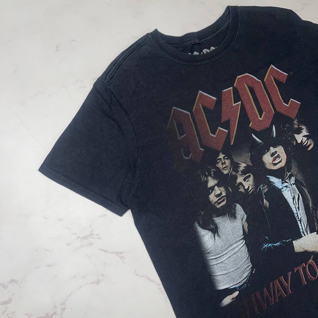 Vintage Vintage AC/DC Highway To Hell Rock Band Graphic T Shirt Tee Size US M / EU 48-50 / 2 - 6 Thumbnail