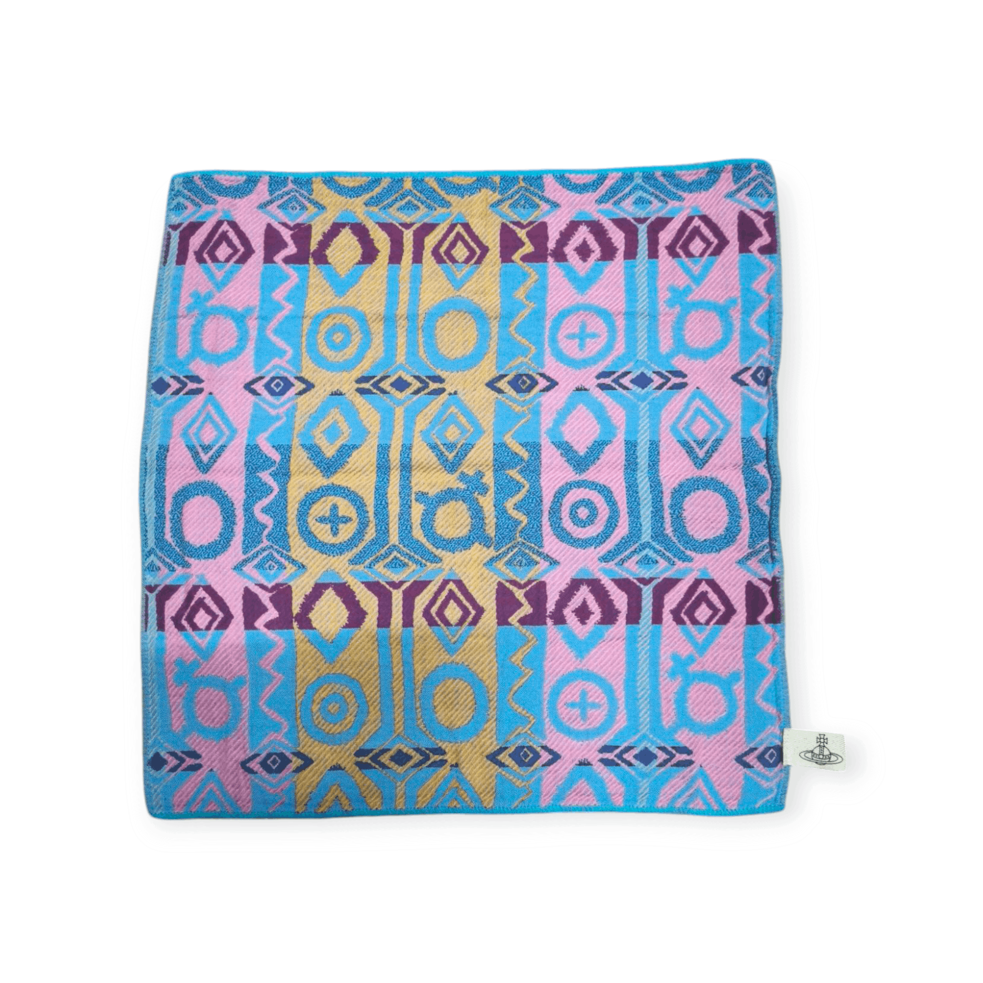 Vivienne Westwood Geometric Fullprint Woven Square Hand Towel/Kerchief Size ONE SIZE - 1 Thumbnail
