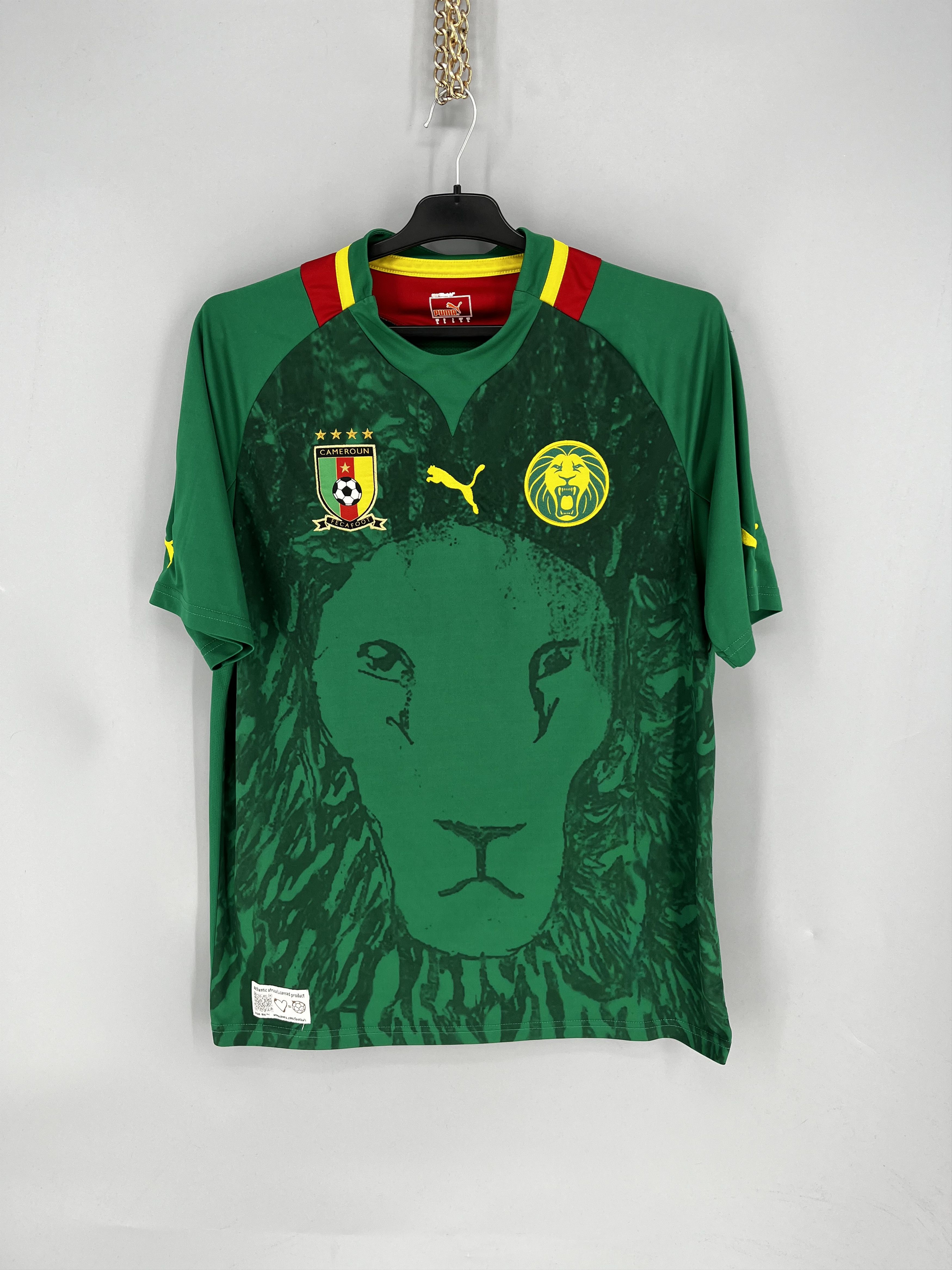 Puma CAMEROON 2012 2013 NATIONAL TEAM HOME FOOTBALL SHIRT SOCCER Size US M / EU 48-50 / 2 - 1 Thumbnail