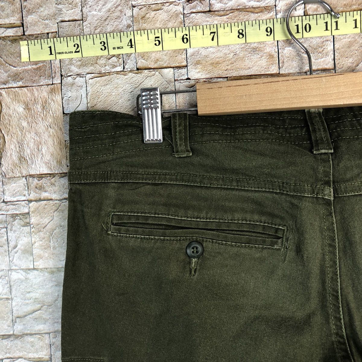 Japanese Brand Genide japan Green utility tactical Cargo Pants #A590 Size US 35 - 18 Thumbnail