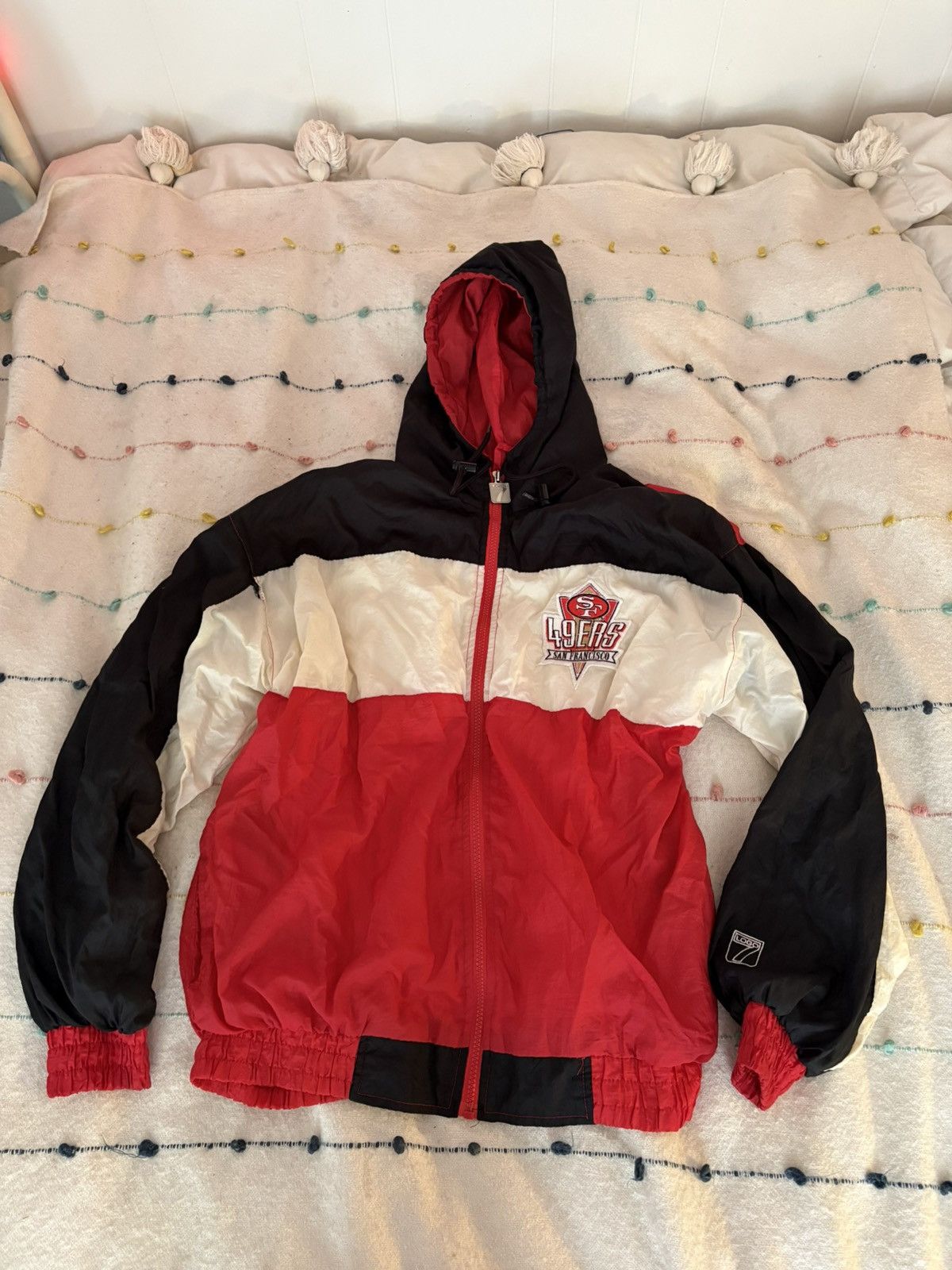 Other Vintage 90s Logo 7 San Francisco 49ers Windbreaker Jacket Size US XL / EU 56 / 4 - 1 Thumbnail