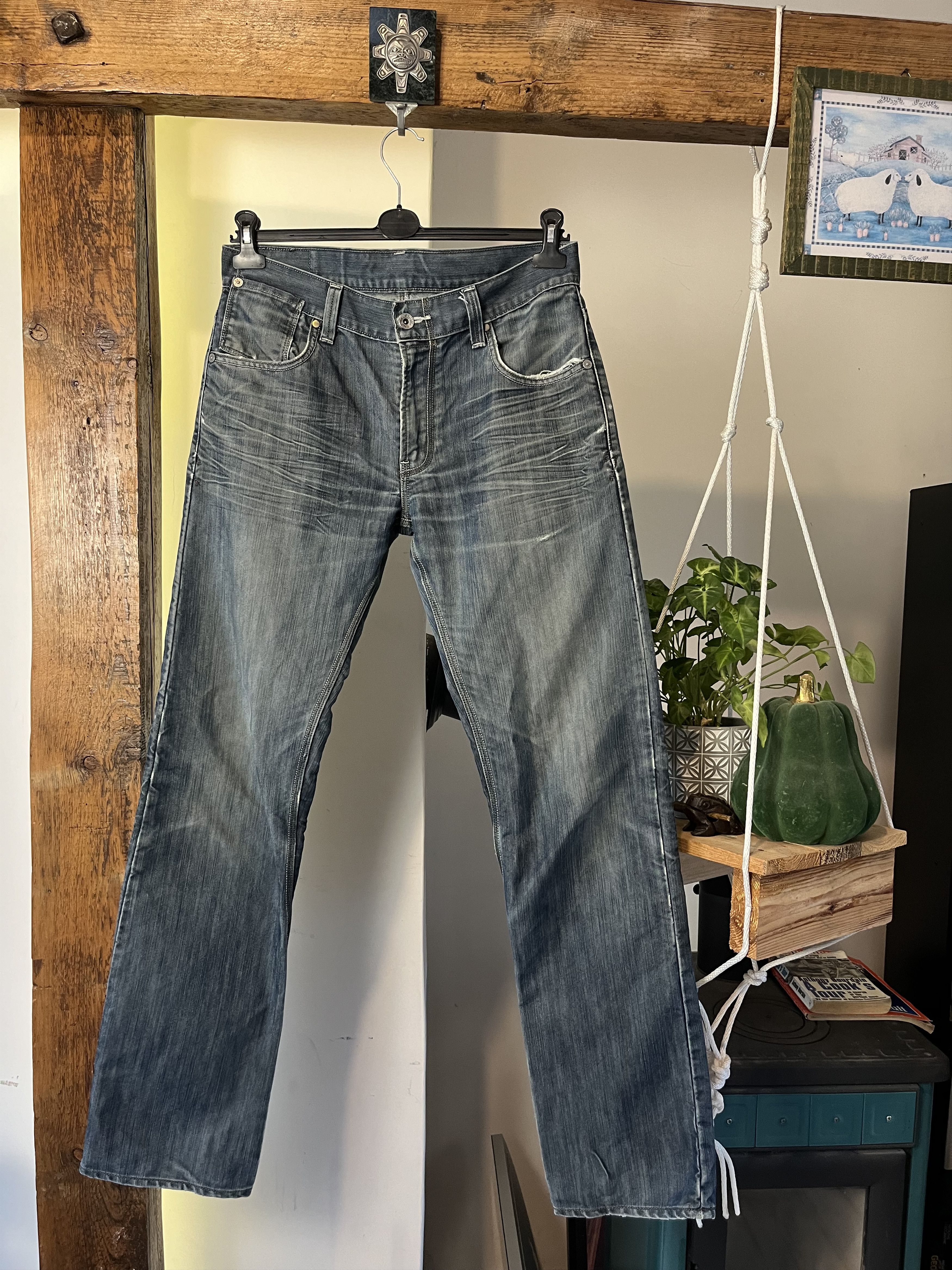 Levi's × Levi's Vintage Clothing × Vintage Vintage Levis 514 Distressed Washed Jeans Size US 33 - 1 Thumbnail