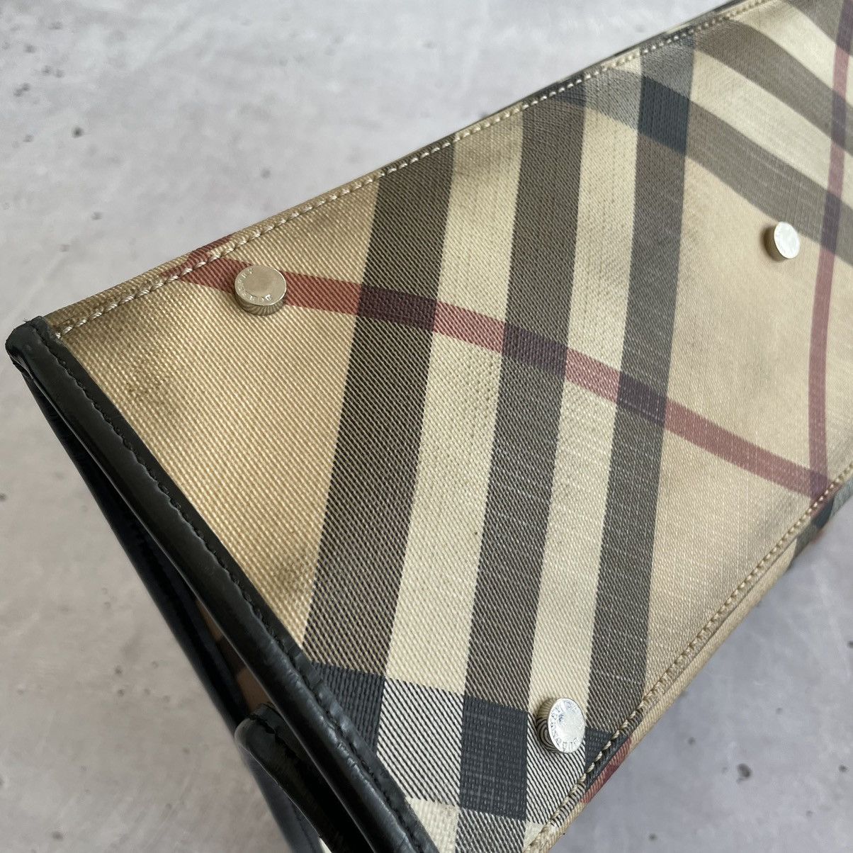 Burberry × Vintage RARE Burberry monogram handle bag y2k Size ONE SIZE - 13 Thumbnail
