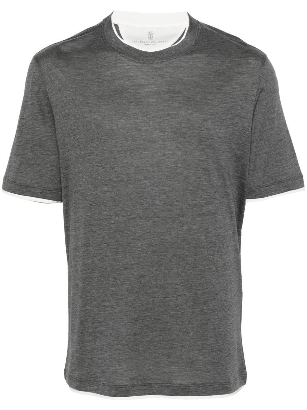 Brunello Cucinelli T-Shirt With Faux-Layering Size US L / EU 52-54 / 3 - 1 Thumbnail