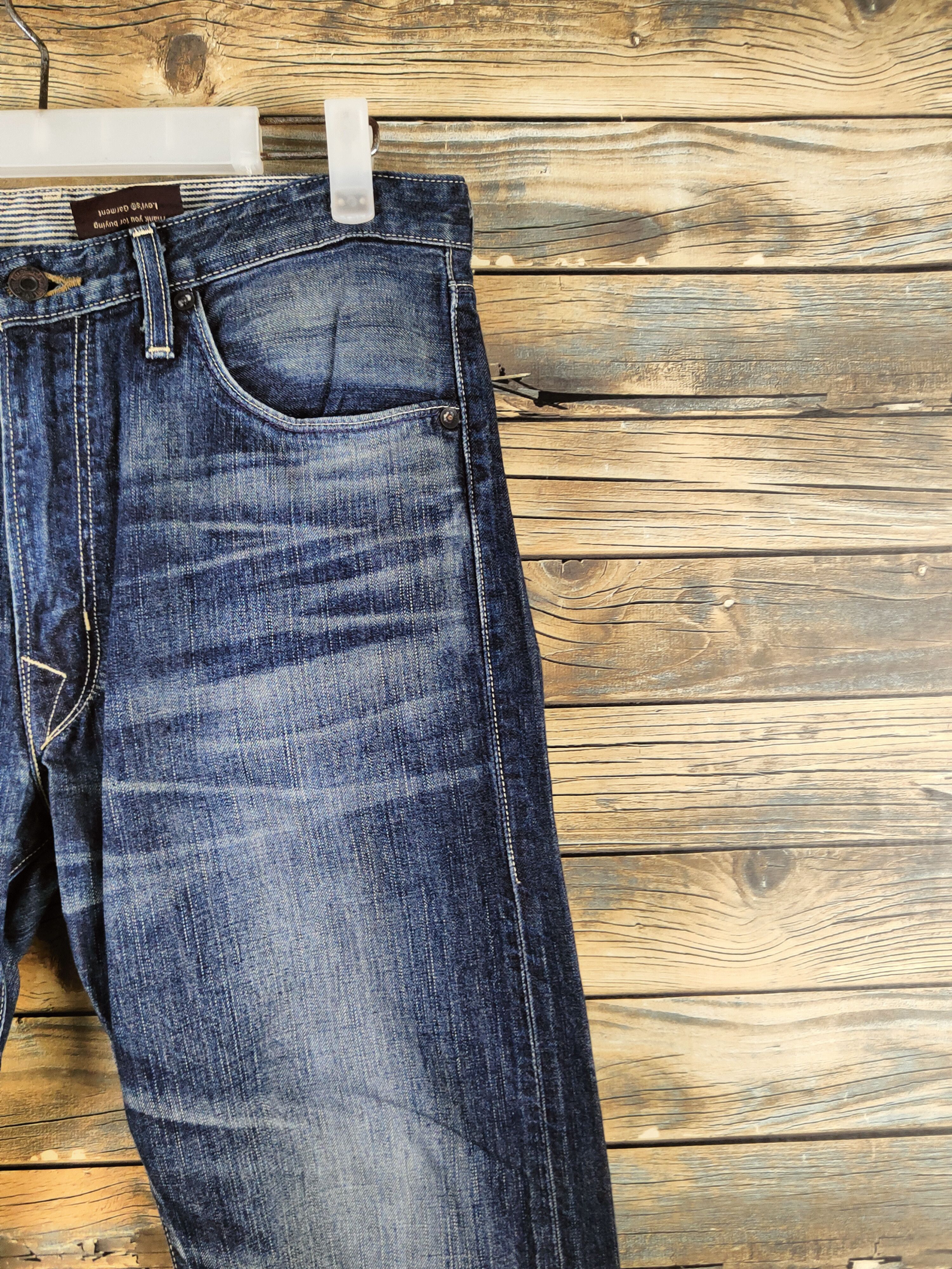 Levi's Levi's Dark Blue Distressed Ripped Jeans #S2839 Size US 31 - 5 Thumbnail