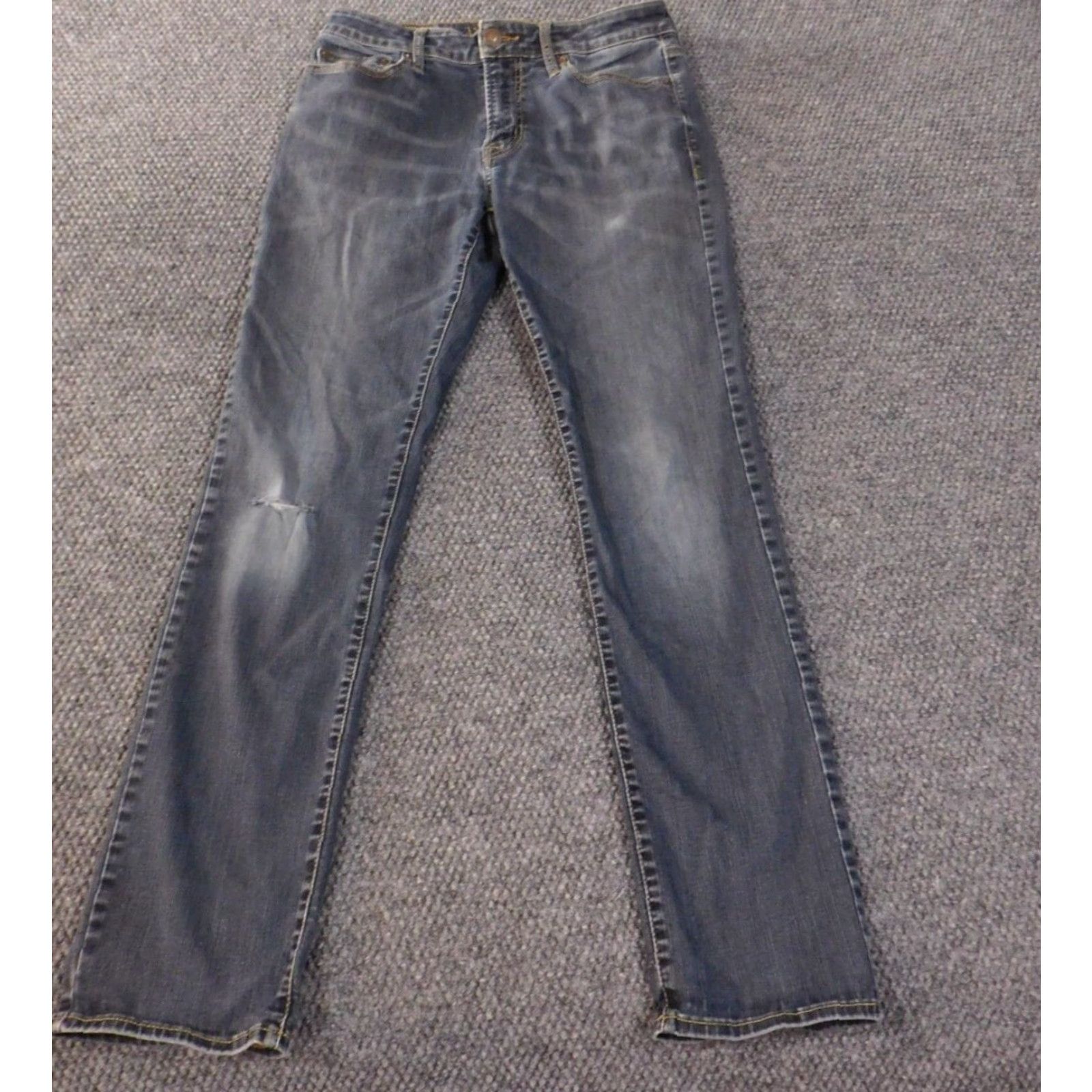 American Eagle Outfitters American Eagle Outfitters Jeans Mens 30x32 Blue Slim Straight Distressed Flex Stretch Denim Size US 30 / EU 46 - 2 Thumbnail