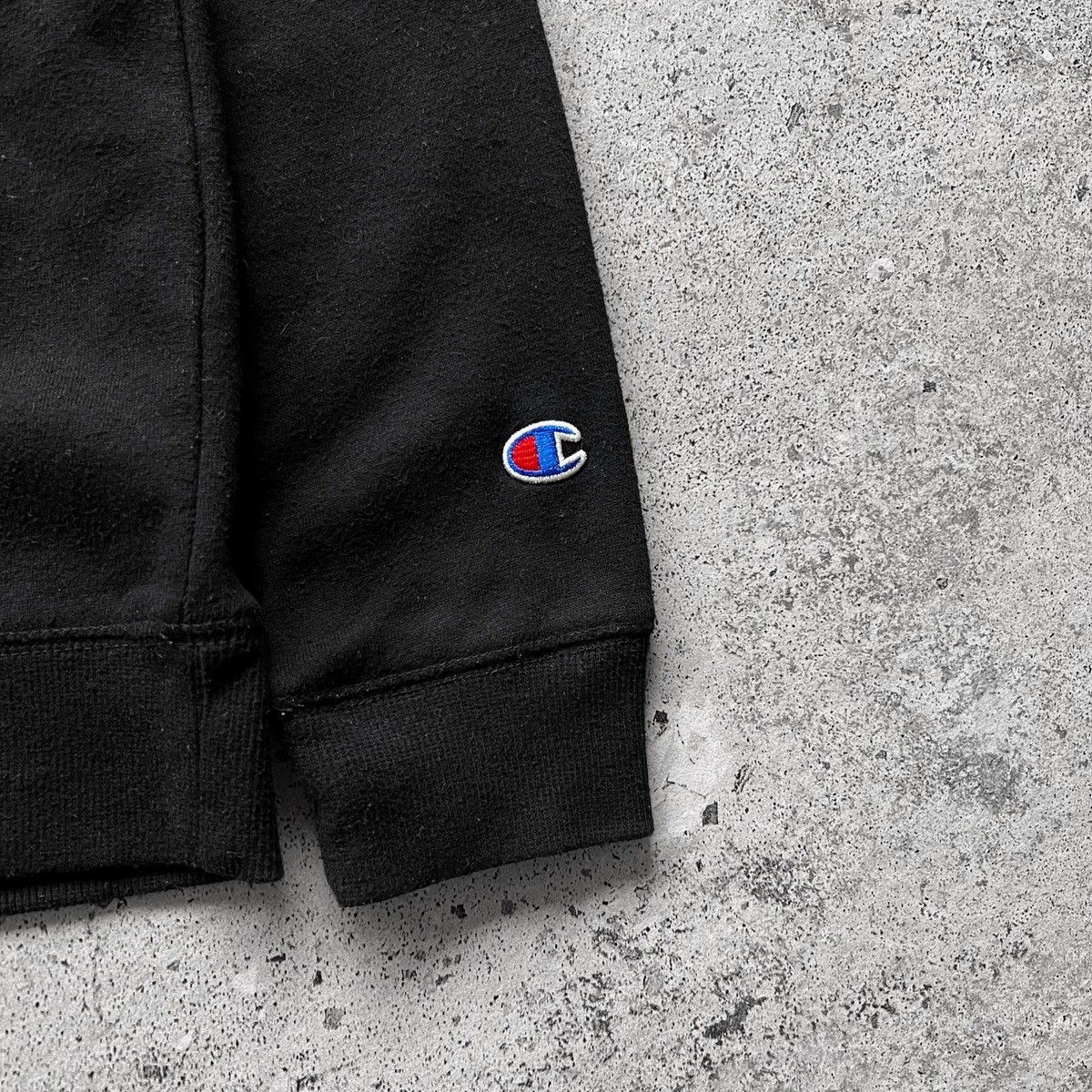 Champion × Designer Champion Womens Black Long Sleeve Sweatshirt Center Logo Size L / US 10 / IT 46 - 4 Thumbnail