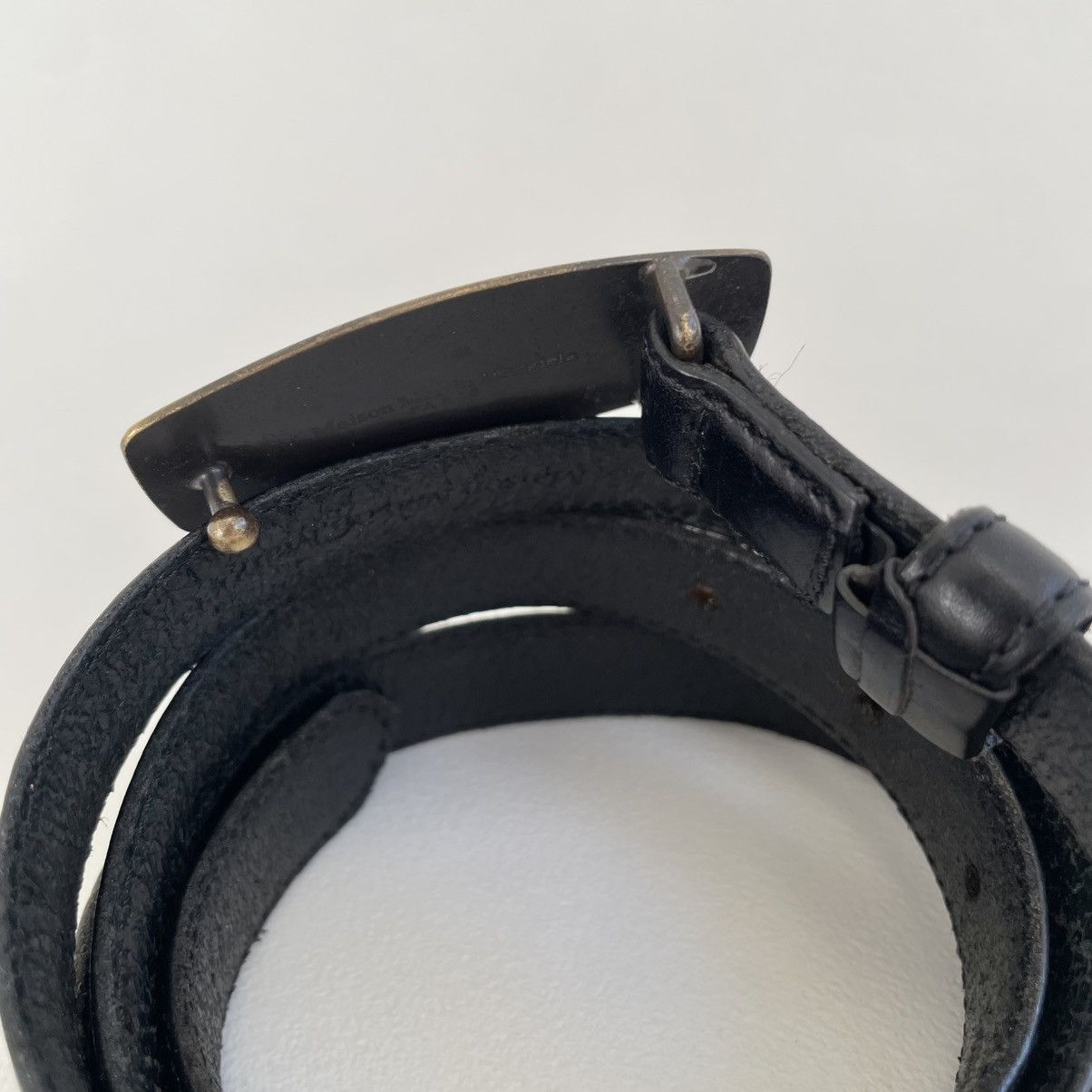 Maison Margiela Mid 2000s ‘Distressed Brass Buckle’ Belt Size 36 - 10 Thumbnail