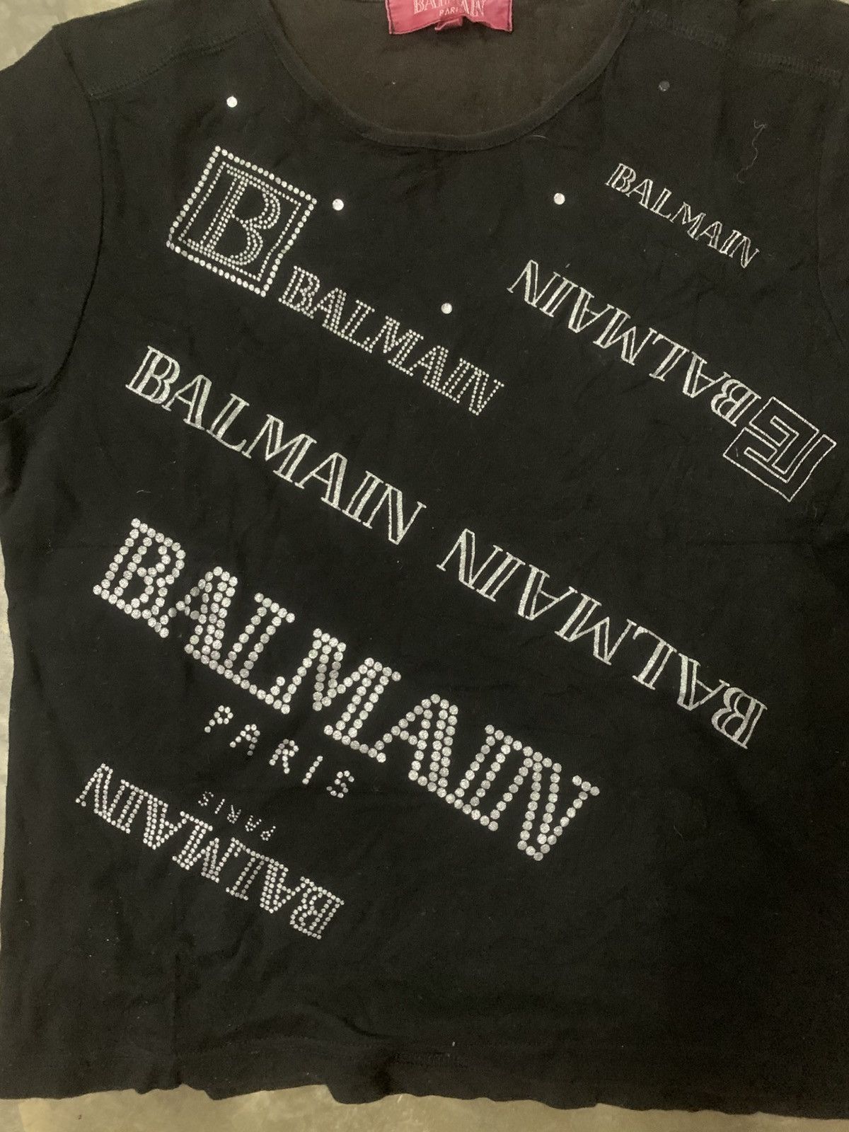 Balmain Balmain Spellout Tee Size M / US 6-8 / IT 42-44 - 3 Thumbnail