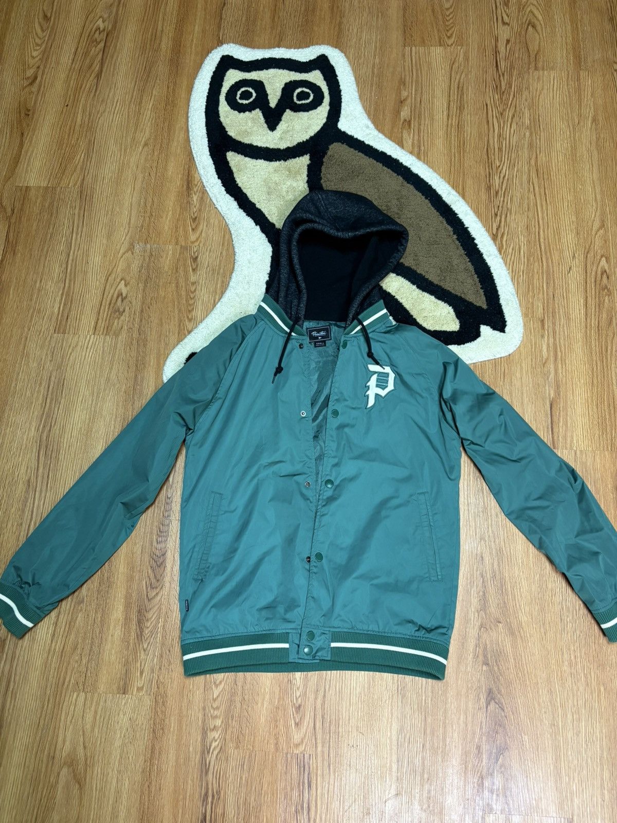 Primitive × Vintage Vintage Primitive Skateboards Two-Fer Green Varsity Jacket Size US S / EU 44-46 / 1 - 2 Thumbnail