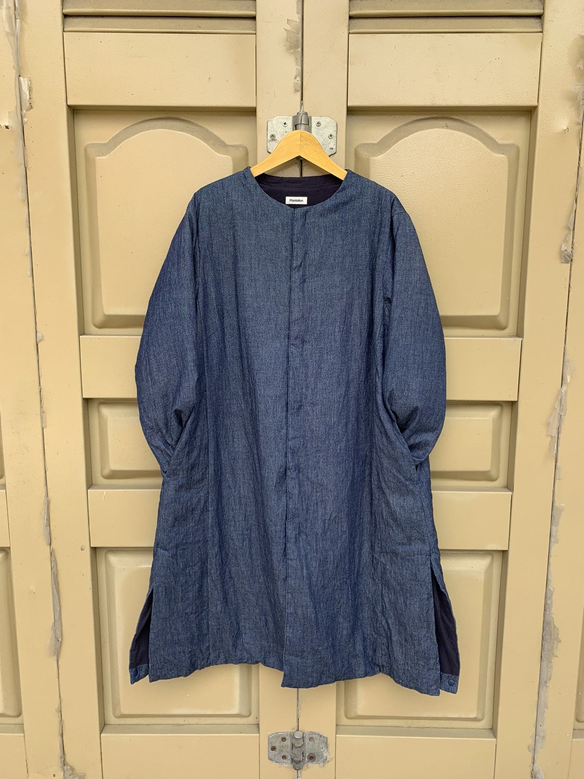 Issey Miyake × Japanese Brand Vintage Issey Miyake Indigo Long Jacket Size US M / EU 48-50 / 2 - 2 Thumbnail