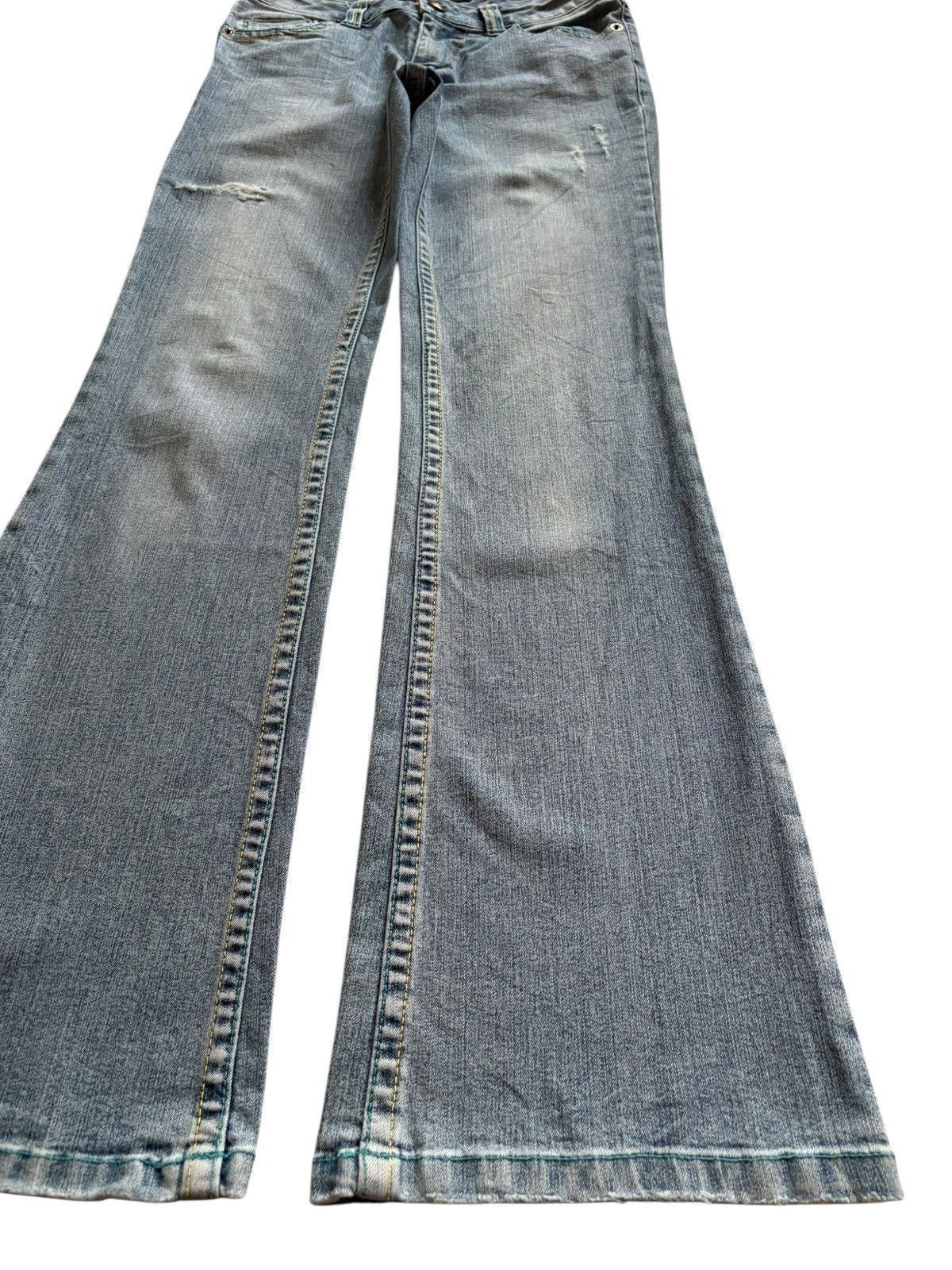 Japanese Brand SALES🔥Vintage Japanese Brand Blue Wash Bootcut Flare Jeans Size US 28 / EU 44 - 7 Thumbnail