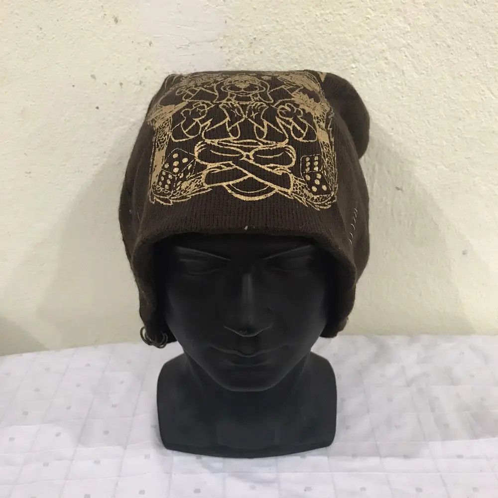 Vintage Hanna Barbera Big Logo Dragon Overprint Beanie Hat Size ONE SIZE - 4 Thumbnail