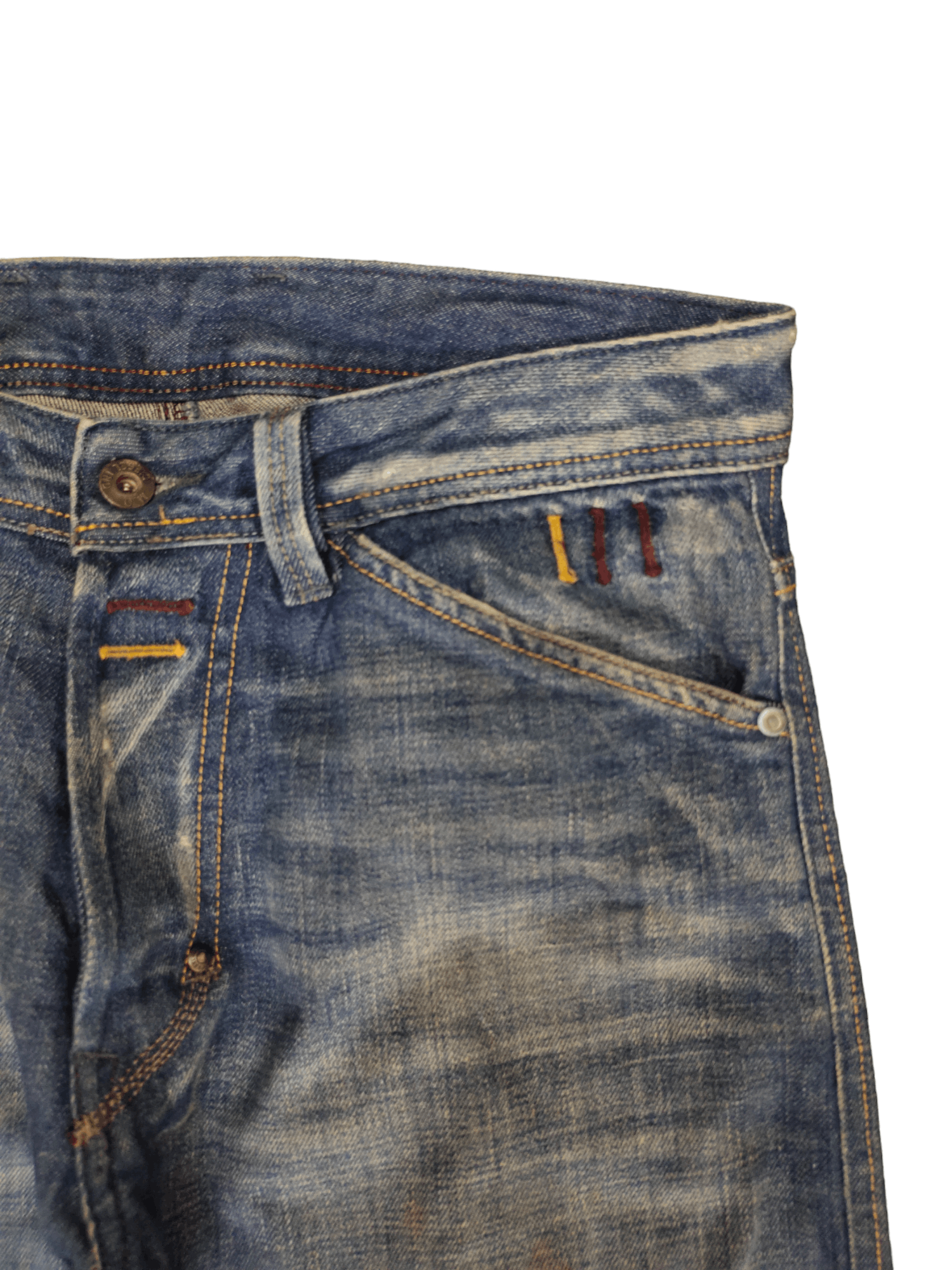Diesel Loose Leg Diesel D Logo Distress Faded Denim Pants Y2k Size US 30 / EU 46 - 3 Thumbnail