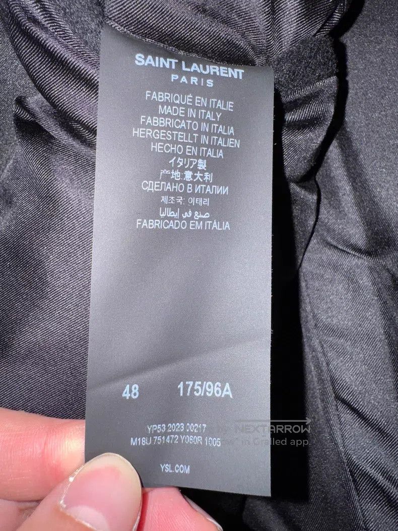 Saint Laurent Paris Saint Laurent Paris Smoking Double-Breasted Tweed Overcoat Size US M / EU 48-50 / 2 - 5 Thumbnail