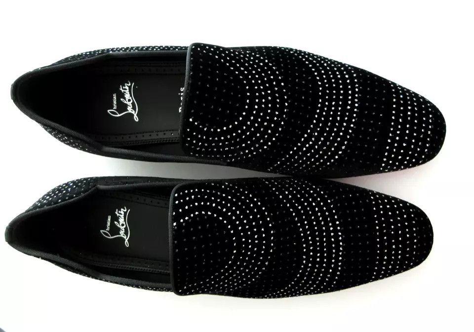Christian Louboutin o1bcso1str1024 Dandy Chick Flat in Black Size US 12 / EU 45 - 3 Thumbnail