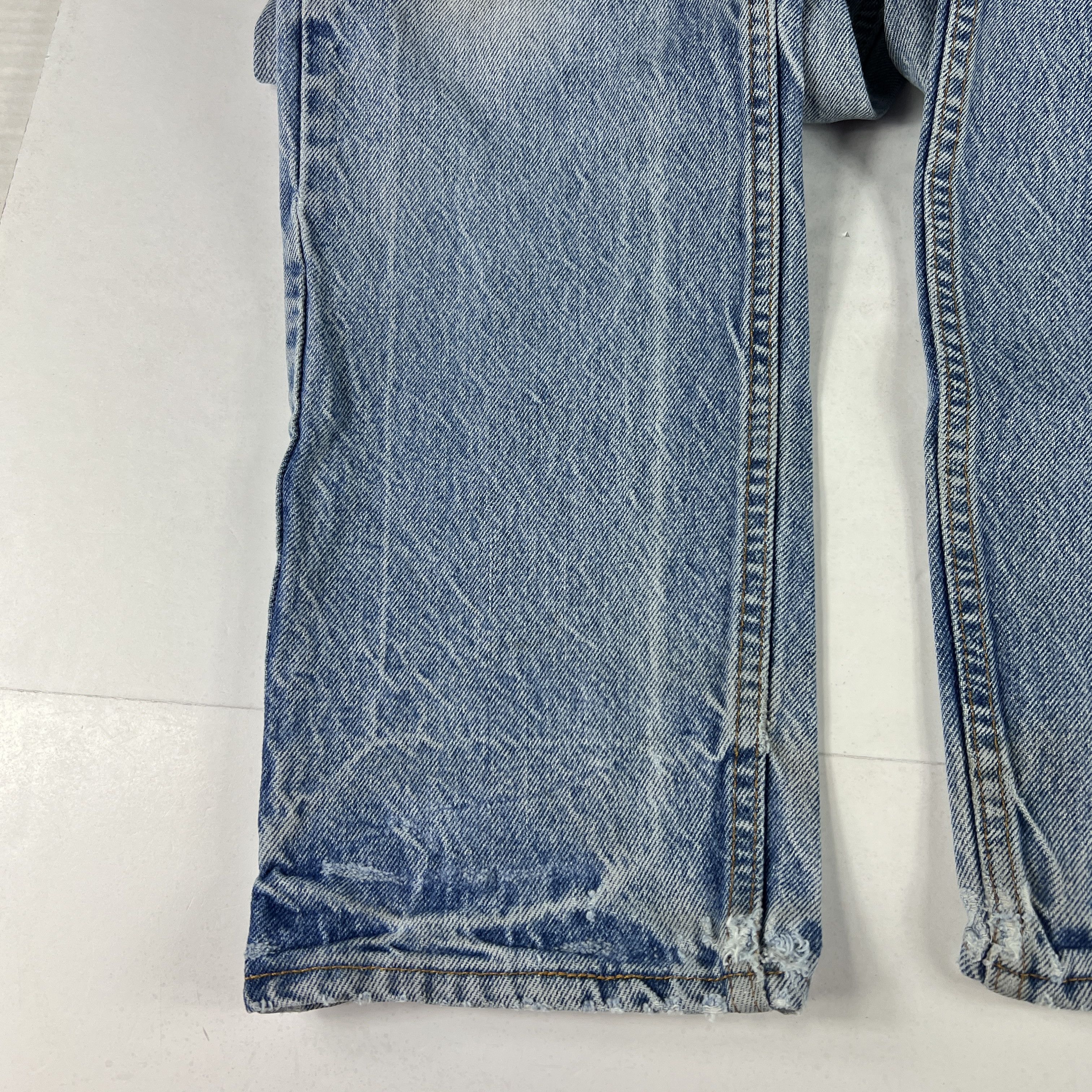 Levi's × Vintage VTG 90s Levi's Jeans 505 Straight Blue Denim Orange Tab Size US 34 / EU 50 - 11 Thumbnail