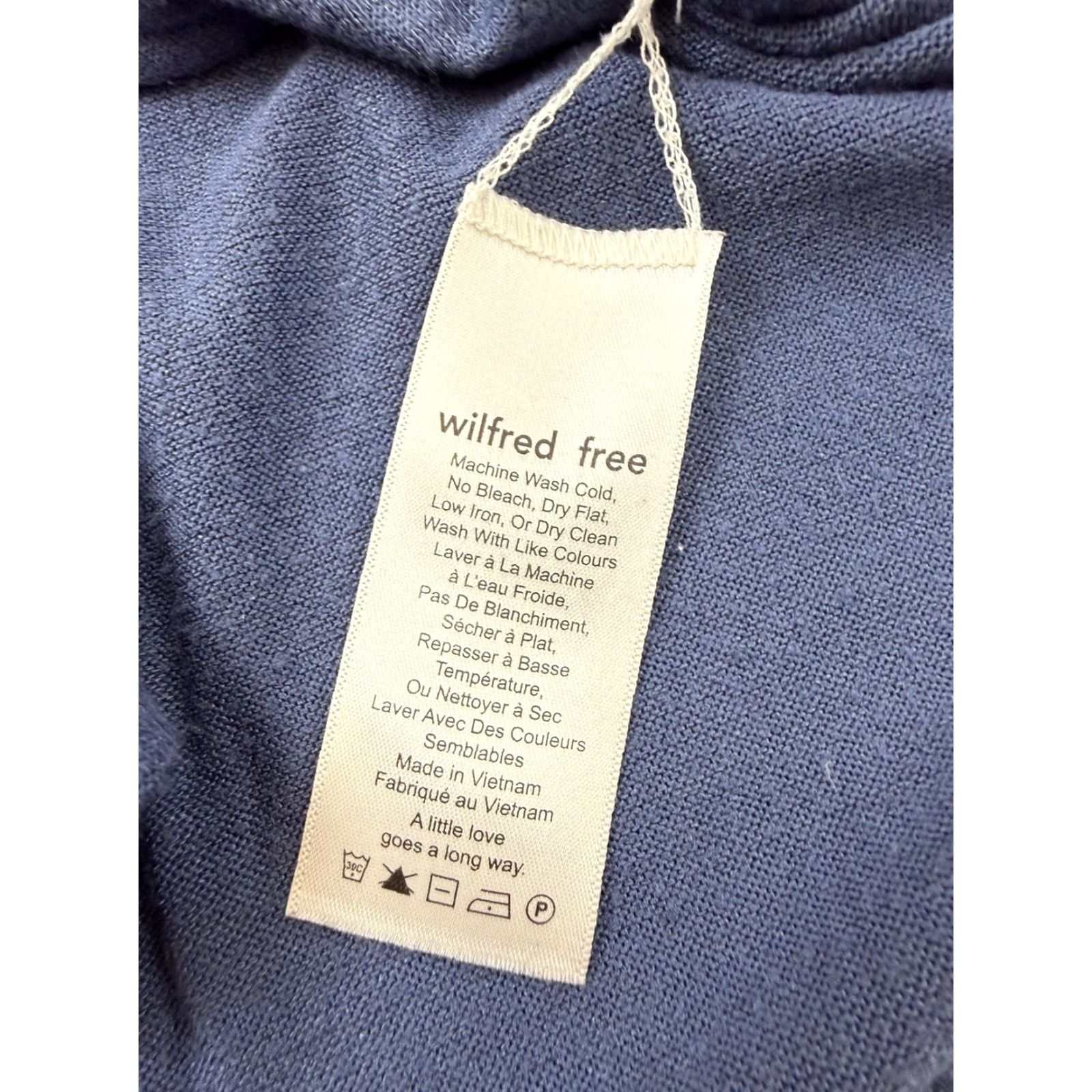 Vintage Wilfred Free Shirt Womens XS Blue Crewneck Short Sleeve Tee Top Size XS / US 0-2 / IT 36-38 - 5 Thumbnail