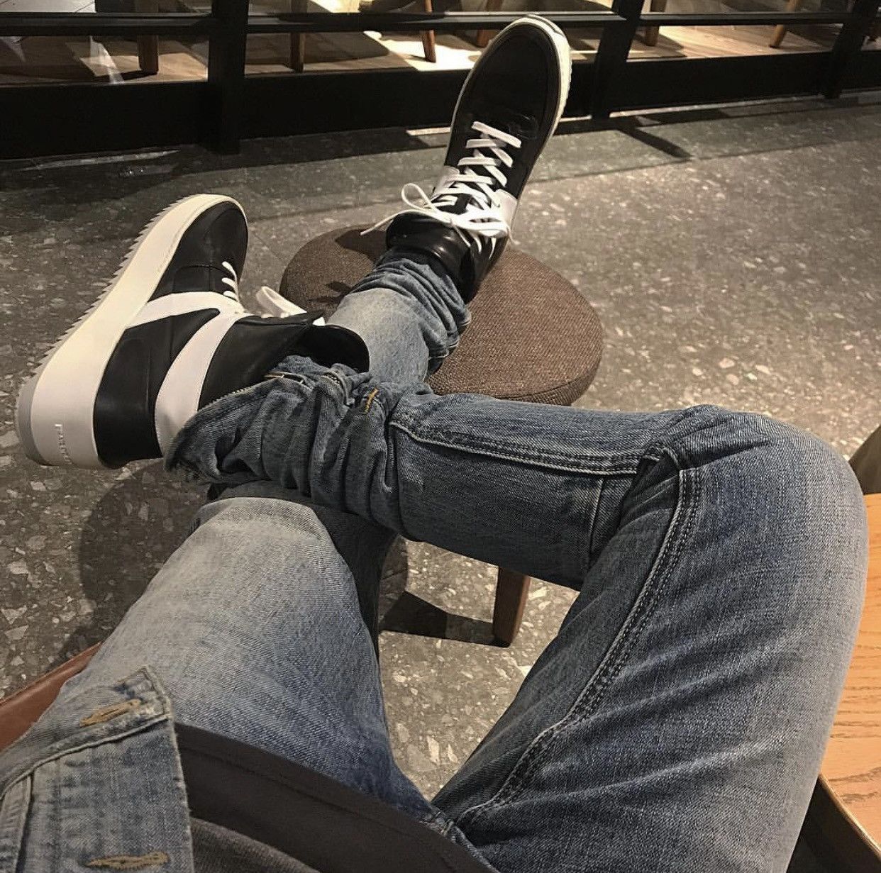 Fear of God Fear of God Basketball High Top Sneakers Black Made in Italy Size US 6.5 / EU 39-40 - 1 Thumbnail
