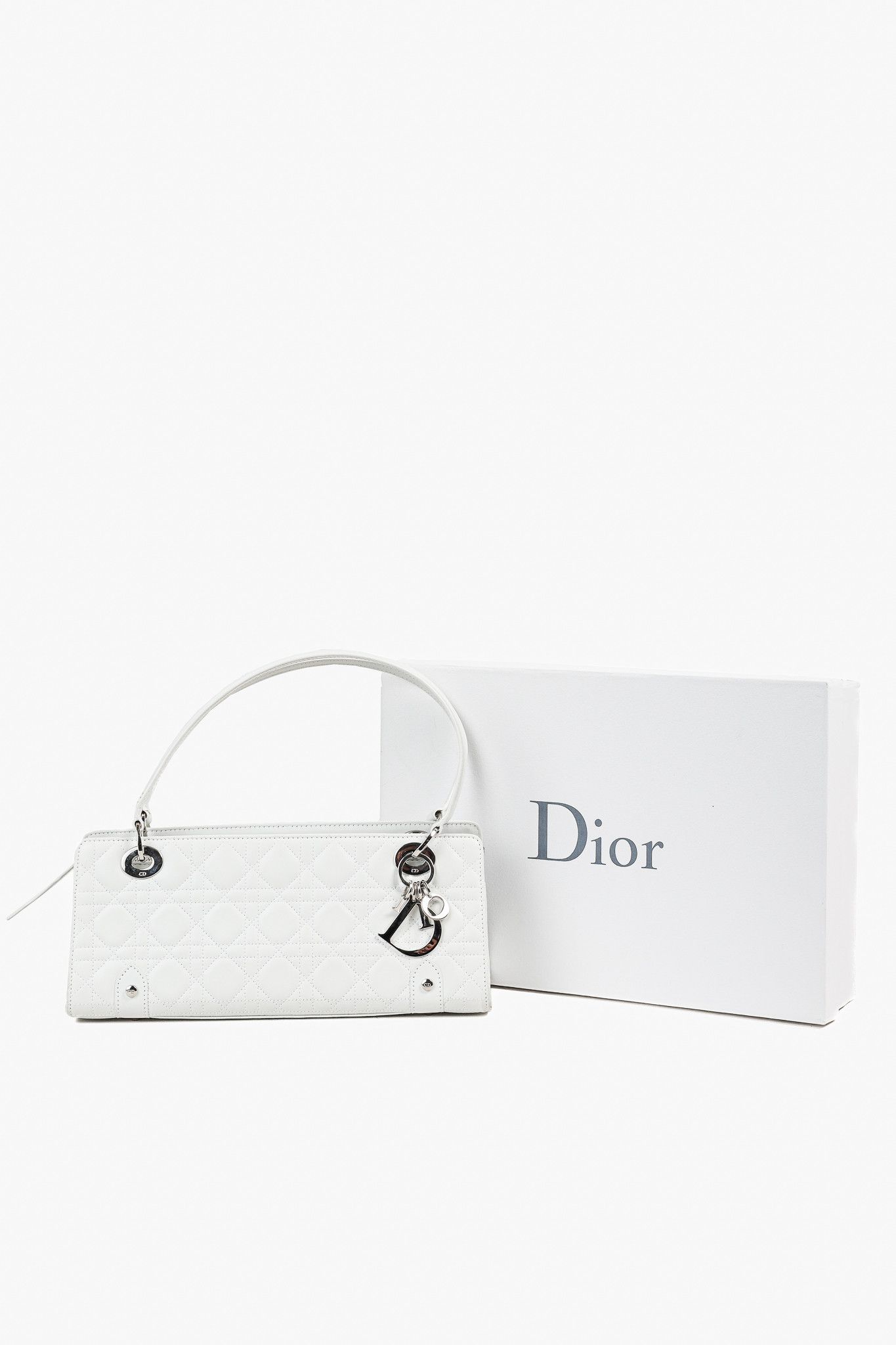 Dior Christian Dior Lady Dior East-West Leather Double Handle Bag Size ONE SIZE - 14 Thumbnail