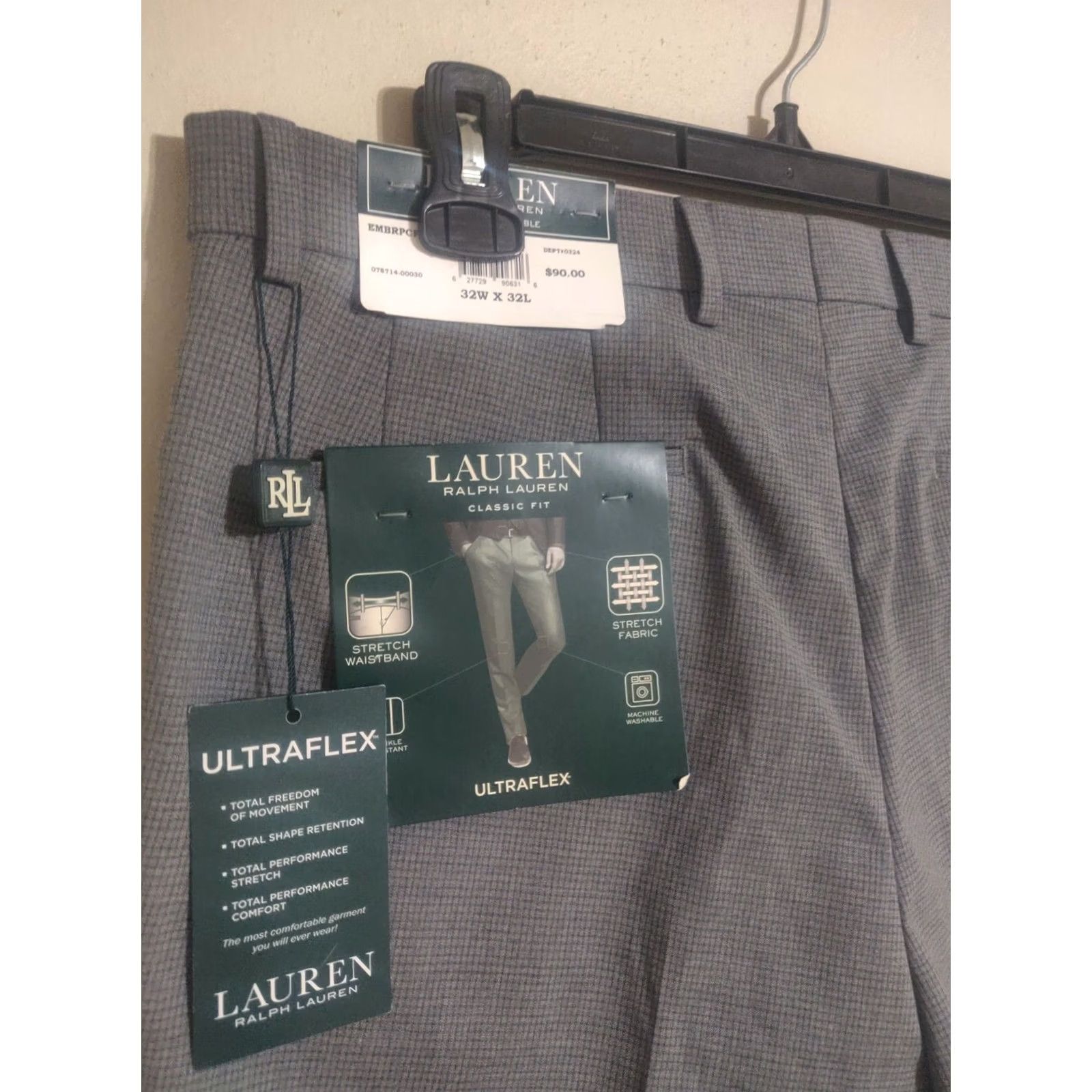 Ralph Lauren Lauren Ralph Lauren LRL Ultraflex Light Gray Dress Pants Men's 32x32 New Size US 32 / EU 48 - 2 Thumbnail