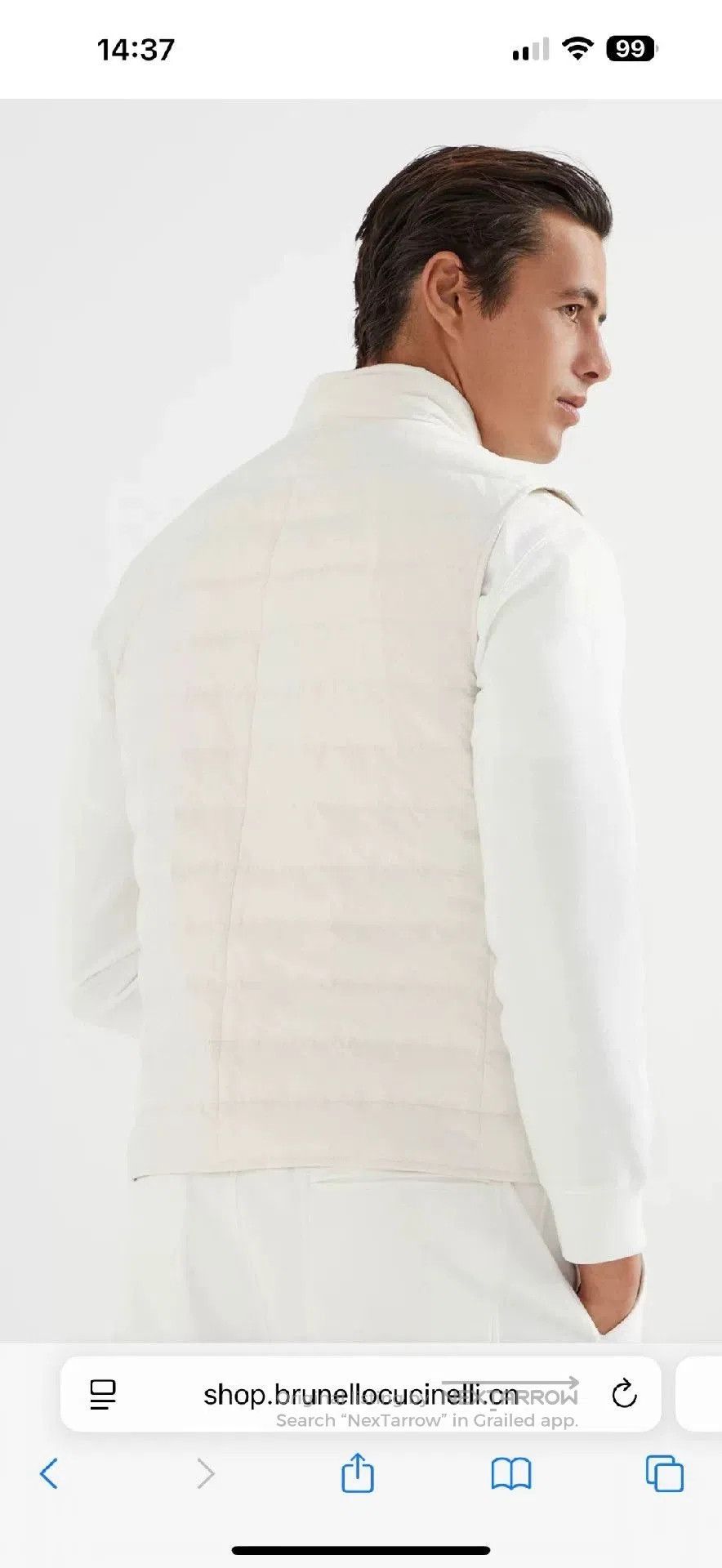 Brunello Cucinelli Brunello Cucinelli Men's Down Vest. Size US S / EU 44-46 / 1 - 5 Thumbnail