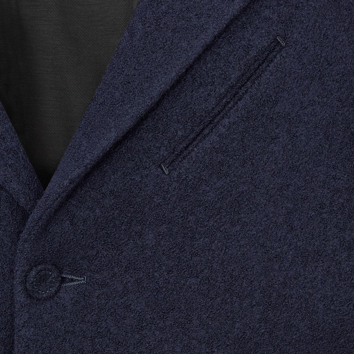 o1w1db11024 Off The Shoulder Jacket in Navy Blue