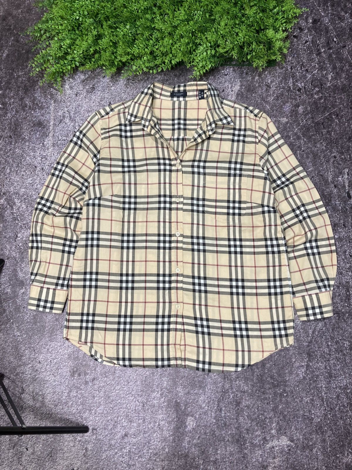 Vintage 2000s Burberry Button Up Nova Check Shirt