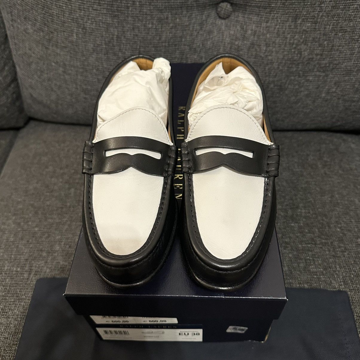 Ralph Lauren Purple Label Ralph Lauren Purple Label Loafer Chalmers Black White Size US 8 / IT 38 - 2 Thumbnail