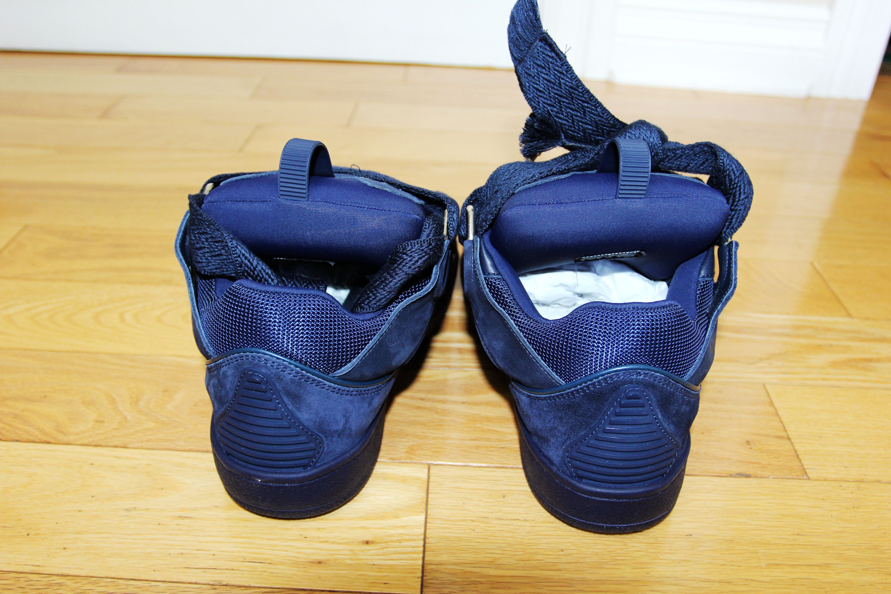 Lanvin BNWT SS25 LANVIN LEATHER CURB SNEAKERS NAVY BLUE 41 Size US 8 / EU 41 - 5 Thumbnail
