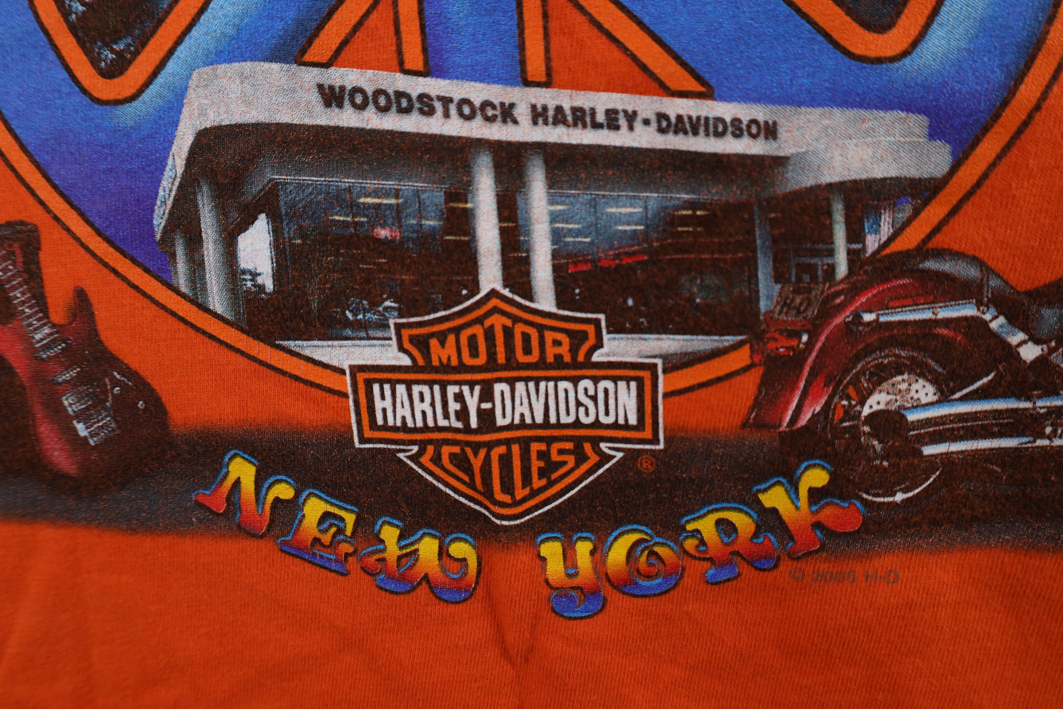 Harley Davidson × Vintage Vintage Y2K Harley Davidson New York Long Sleeve T-Shirt USA Size US XL / EU 56 / 4 - 10 Thumbnail