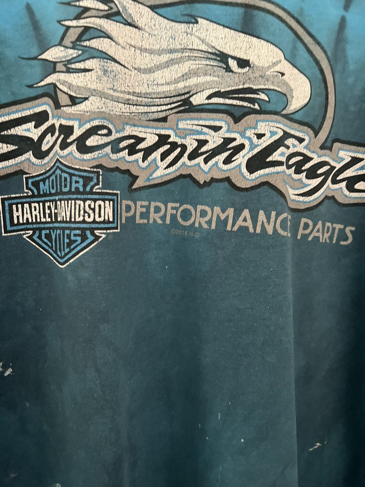 Harley Davidson 3XL H-D Screaming Eagle Charlotte NC Tie Dye Tee Size US XXL / EU 58 / 5 - 4 Thumbnail