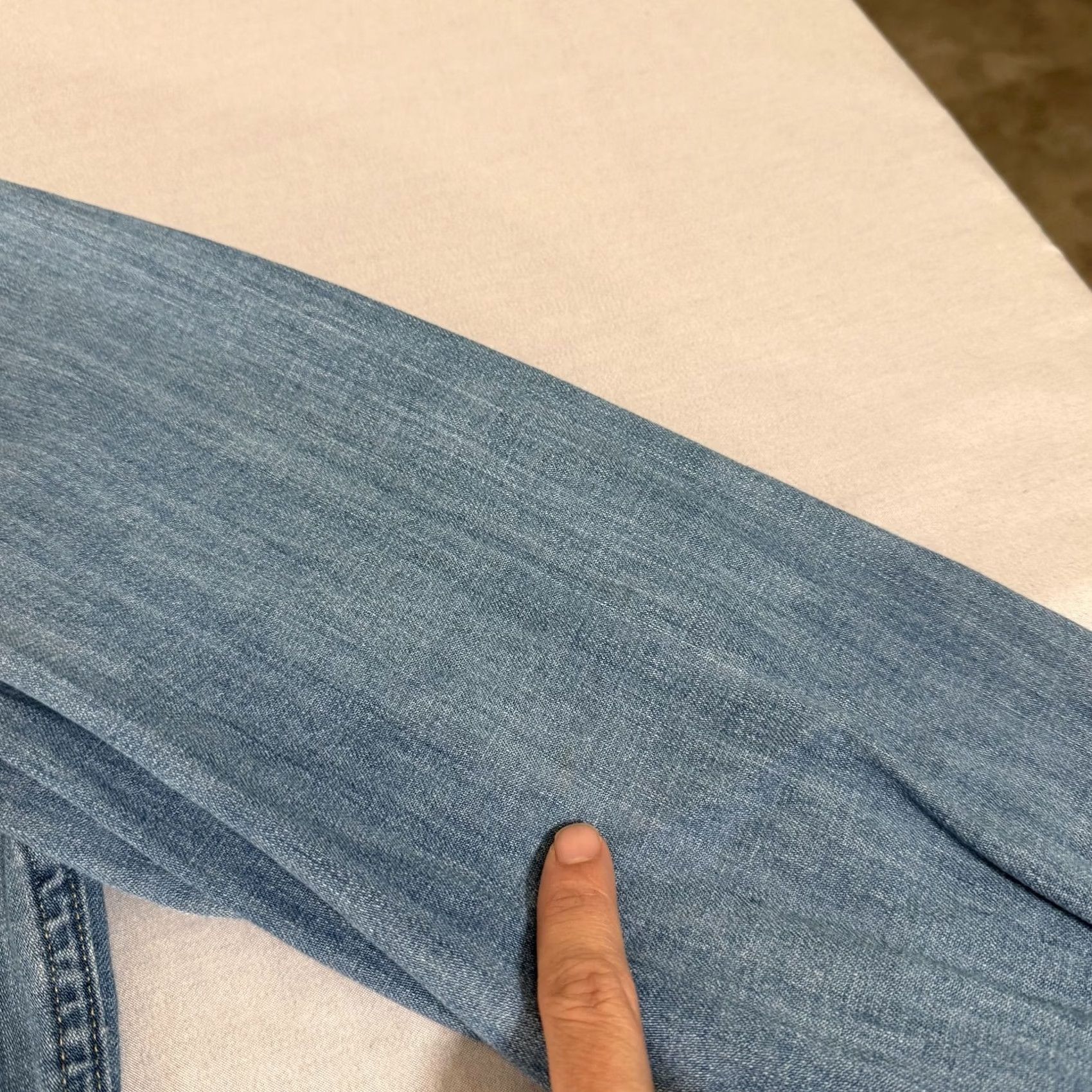 Levi's Levi's Shirt Mens Large Blue Denim Pearl Snap Western Cowboy Cotton Workwear Size US L / EU 52-54 / 3 - 4 Thumbnail