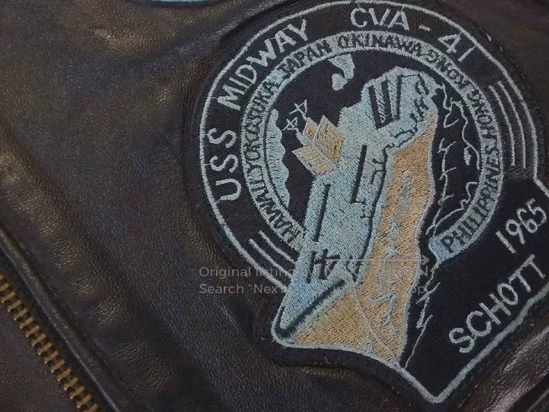 Schott Schott G1 leather flight jacket Size US M / EU 48-50 / 2 - 9 Thumbnail