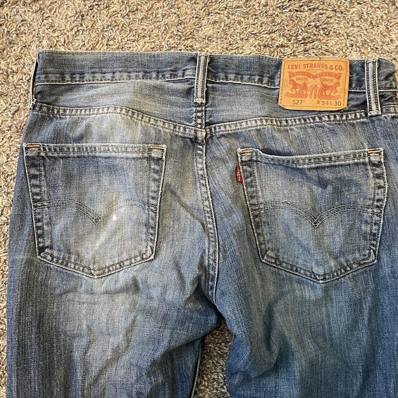 Levi's × Vintage Levi’s 527 ripped distressed jeans Size US 34 / EU 50 - 4 Thumbnail