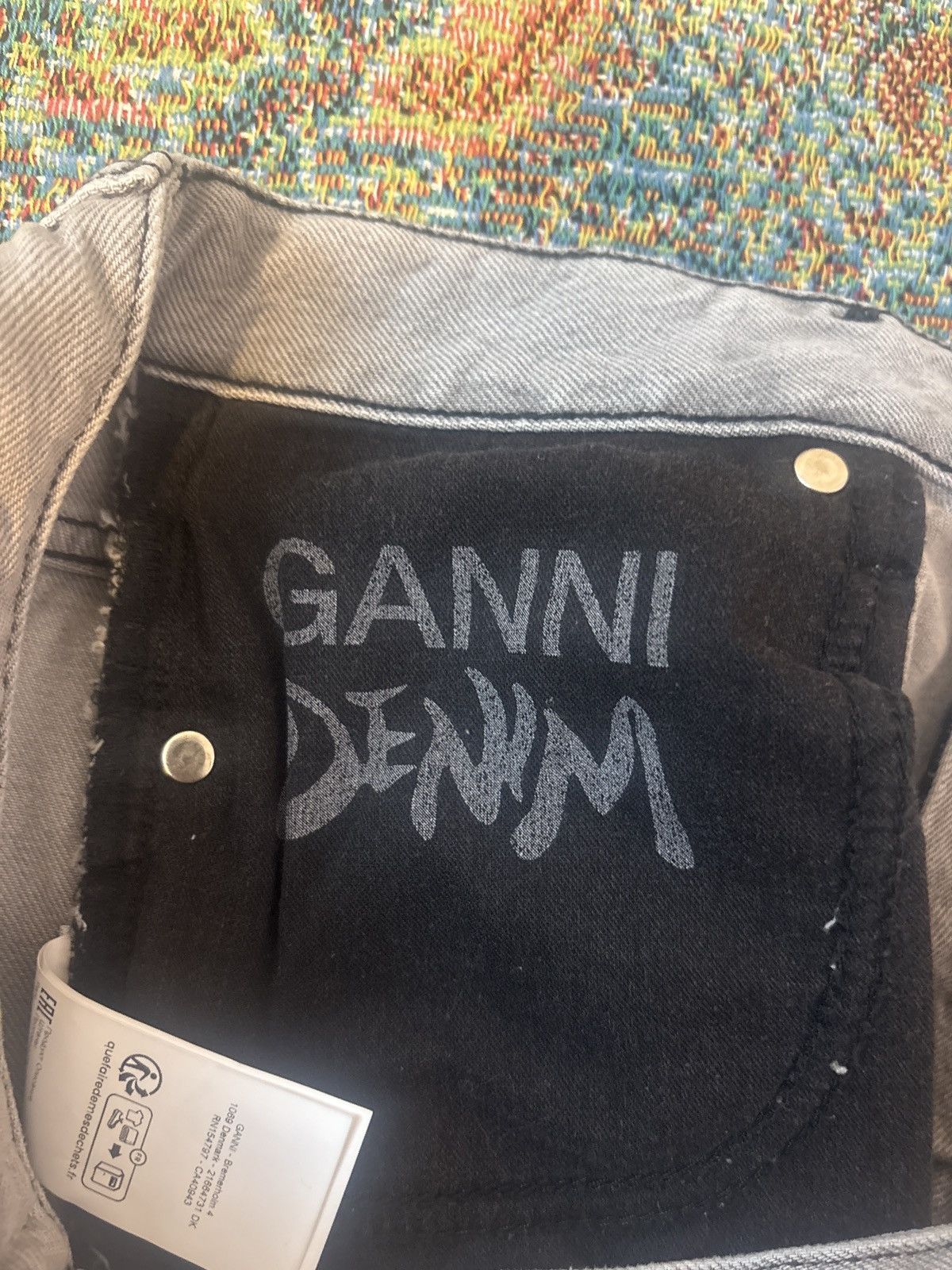Ganni GANNI Gray Future Denim Wide Jeans Size 34" / US 12 / IT 48 - 8 Thumbnail