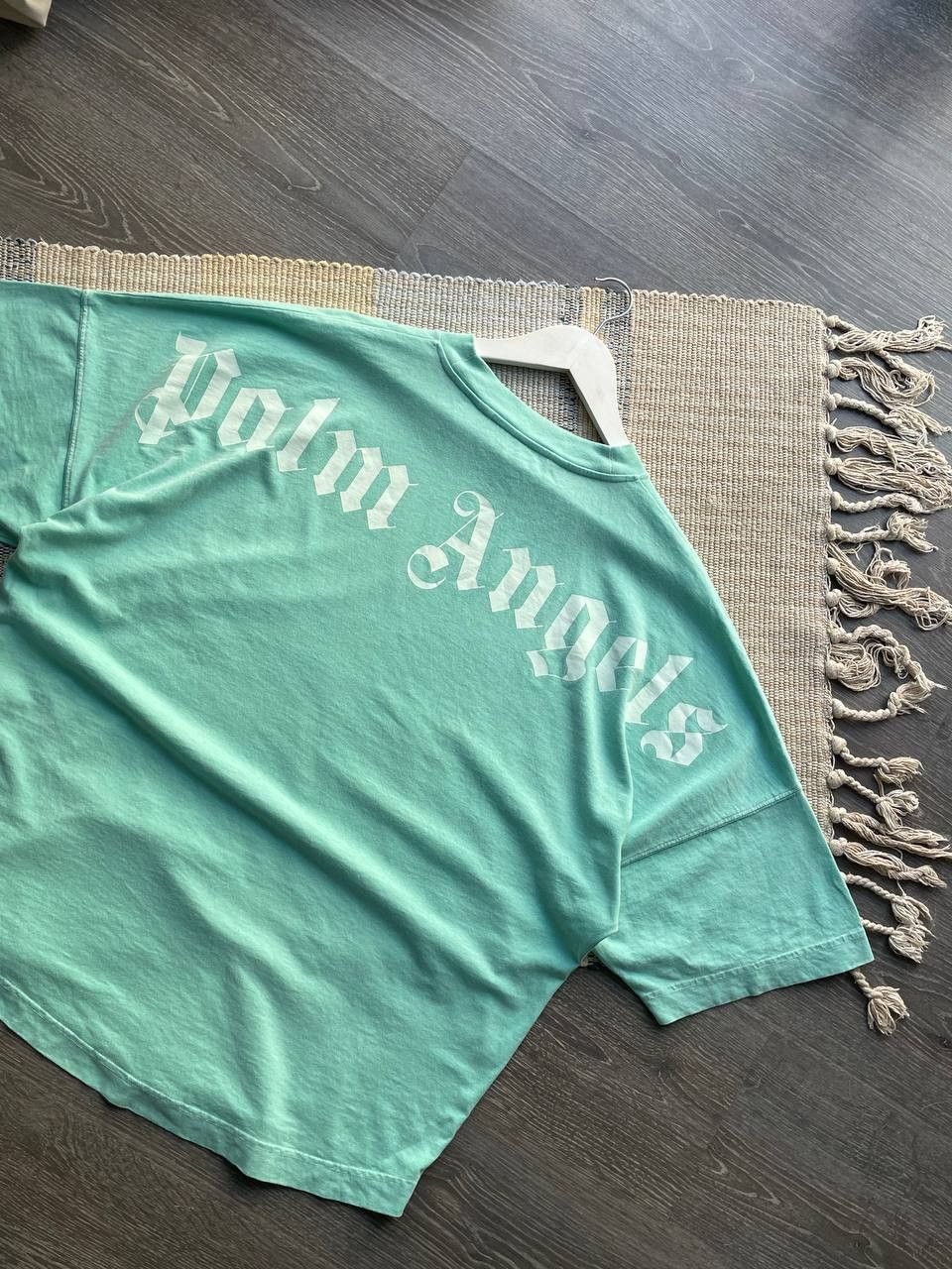 Palm Angels Palm Angels Turquoise Classic Back Logo Oversize Blue Tee Size US M / EU 48-50 / 2 - 10 Thumbnail