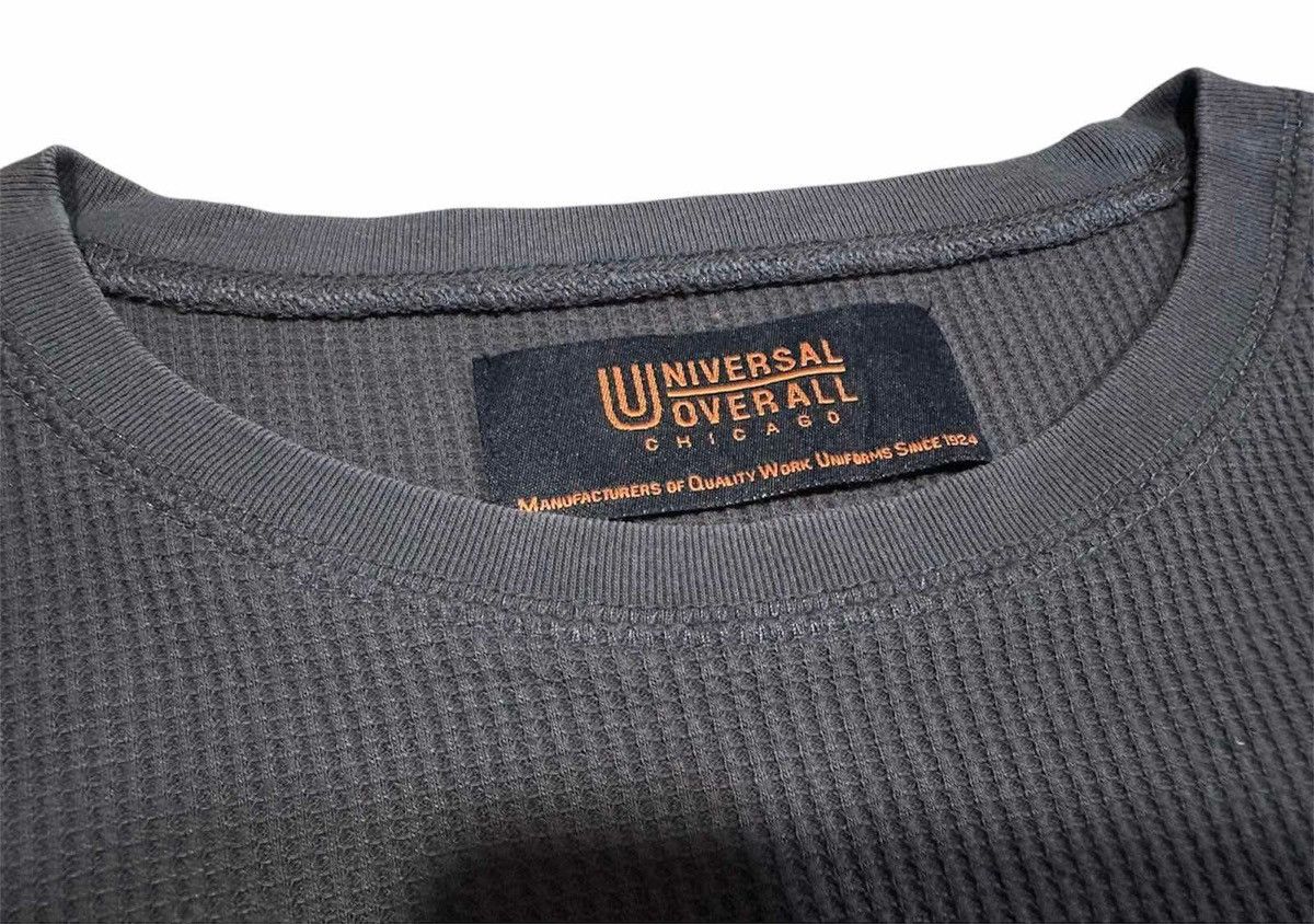 Japanese Brand × Universal Overall Chicago × Vintage 🔥Universal Overall Chicago Waffle Knit 3/4 Long Sleeve Shirt Size US M / EU 48-50 / 2 - 4 Thumbnail
