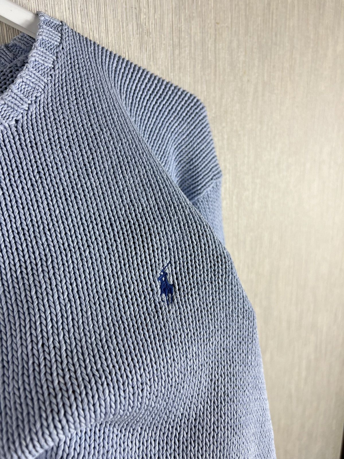 Polo Ralph Lauren Vintage Polo by Ralph Lauren baby blue linen knitted sweater Size US L / EU 52-54 / 3 - 12 Thumbnail