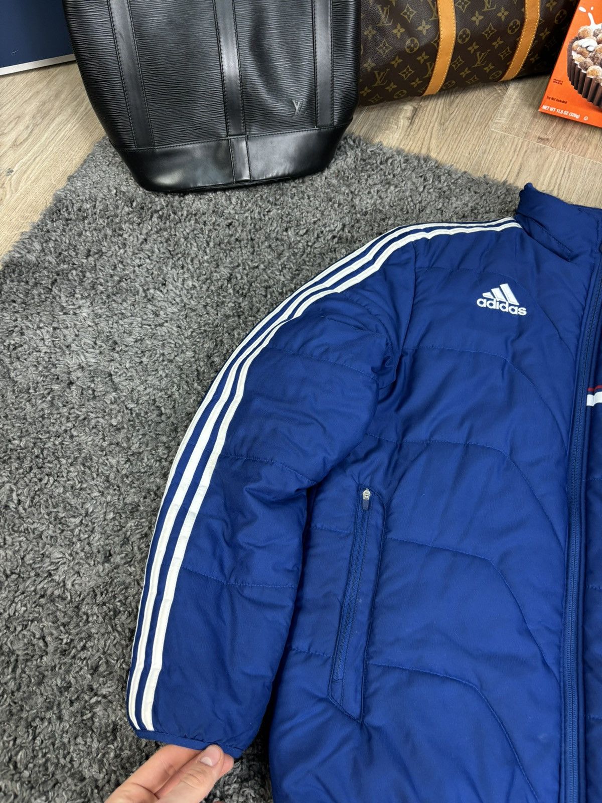 ADIDAS Chelsea FC Puffer Down Jacket Football Vintage