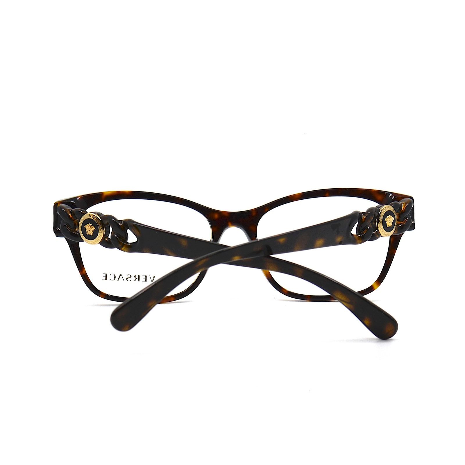 Versace NEW VERSACE VE3306 108 HAVANA AUTHENTIC EYEGLASSES FRAME Size ONE SIZE - 8 Thumbnail